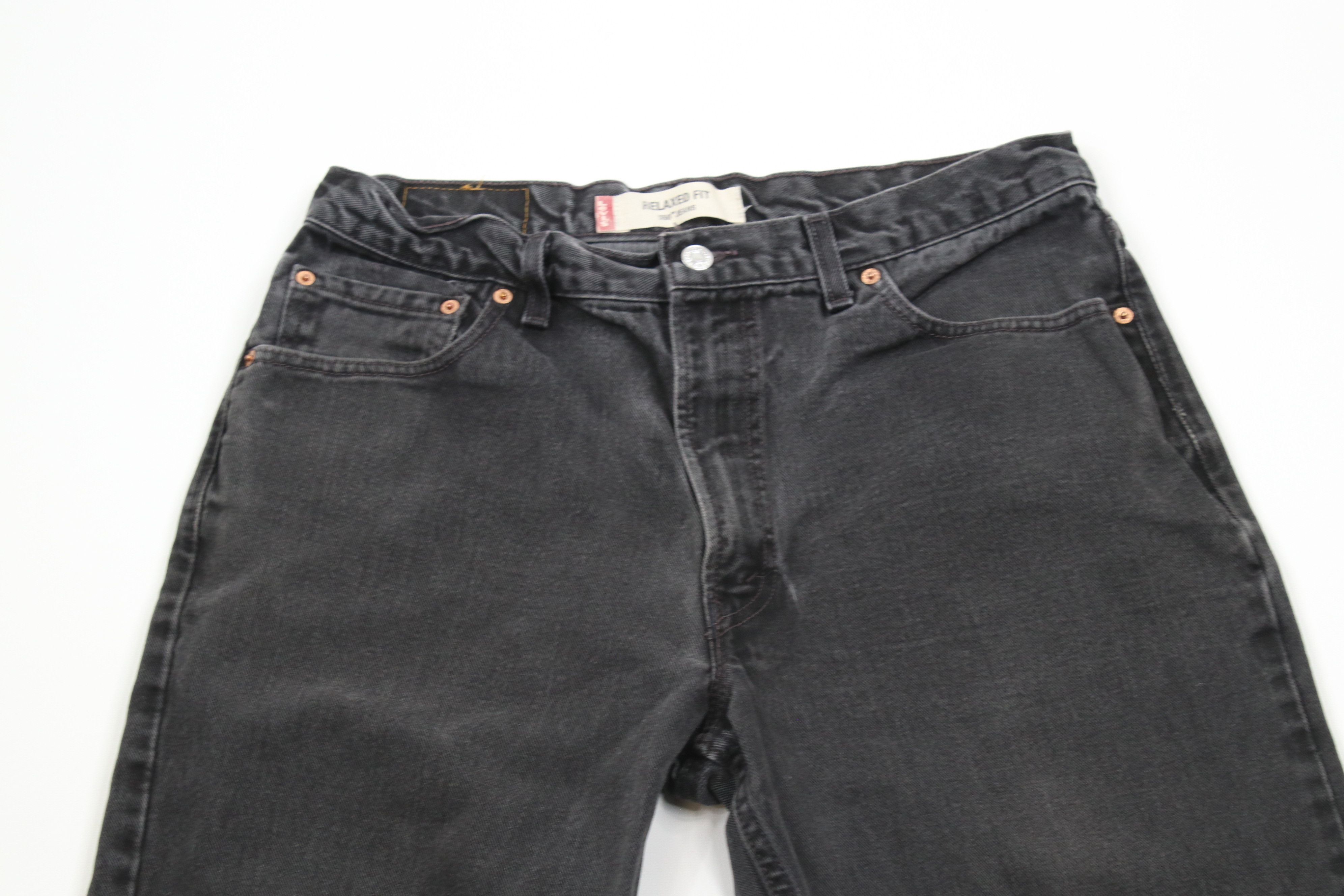 Levi's Vintage Y2K 2003 Levis 550 Relaxed Fit Denim Jeans Black USA Size US 34 / EU 50 - 2 Thumbnail