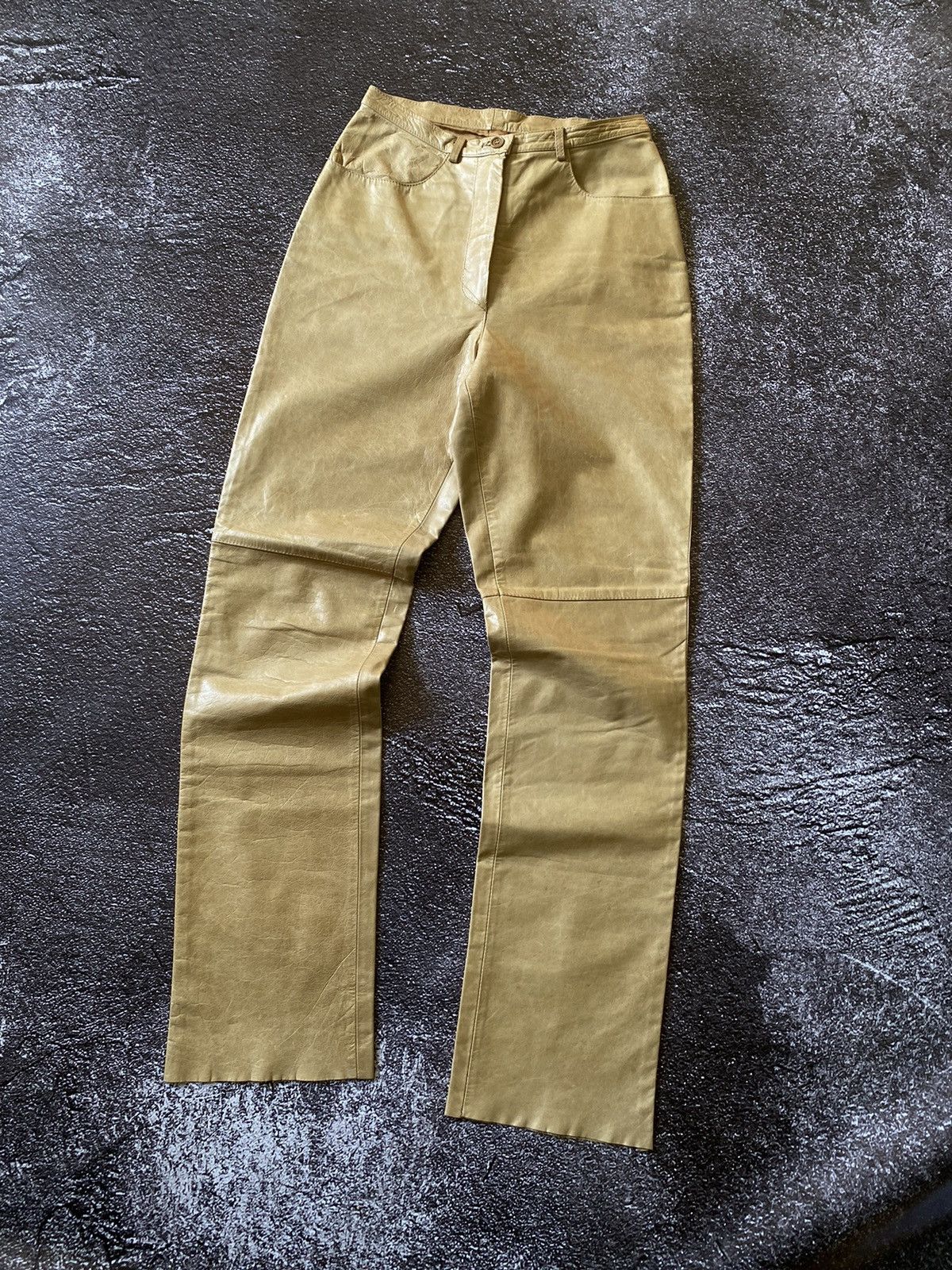 Missoni Vintage Missoni Rare Leather Trouser Pants Women Size 27" / US 4 / IT 40 - 3 Thumbnail