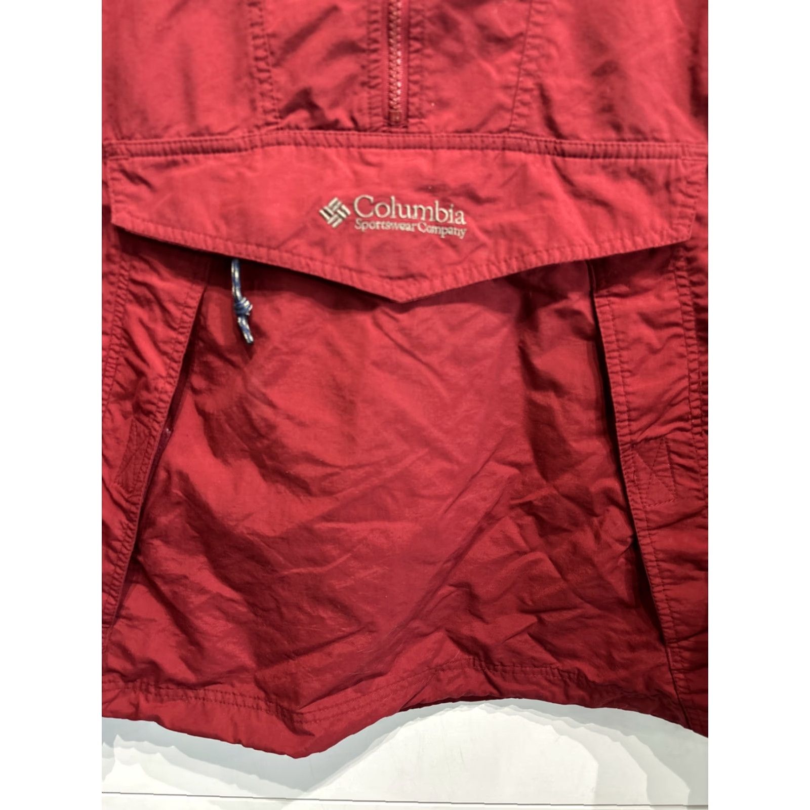 Vintage VINTAGE Columbia Windbreaker Jacket Mens Red 90s Medium M Zip Pullover Coat Jan 90s Mens Size US M / EU 48-50 / 2 - 3 Thumbnail