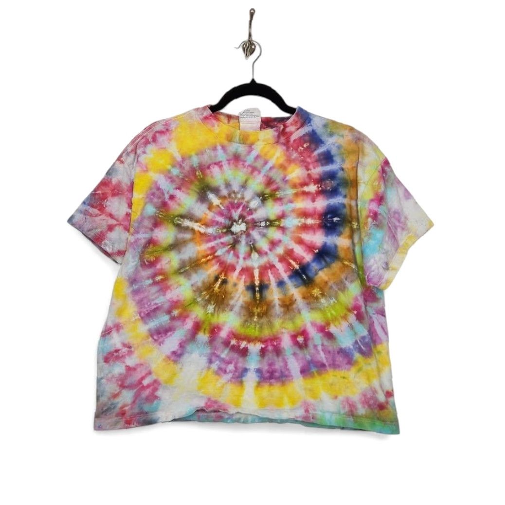 Vintage VINTAGE Tie Dye Boxy Warner Bros Nature Earth Art 90s Large Shirt Unisex Adults Size US L / EU 52-54 / 3 - 2 Thumbnail