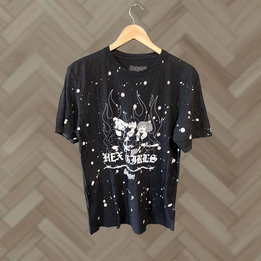 Vintage Scooby Doo Womens Black Short Sleeve T-Shirt Hex Girls Graphic Size M Size M / US 6-8 / IT 42-44 - 1 Thumbnail