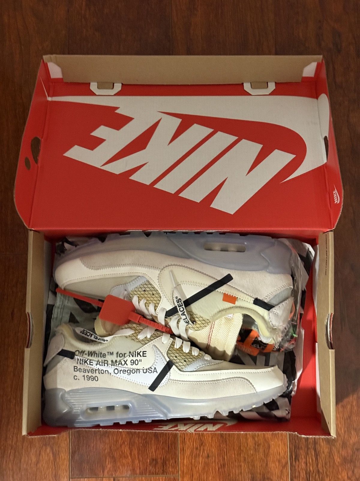 Nike × Off-White Size 10.5 - Nike Air Max 90 x OFF-WHITE The Ten 2017 Size US 10.5 / EU 43-44 - 8 Thumbnail
