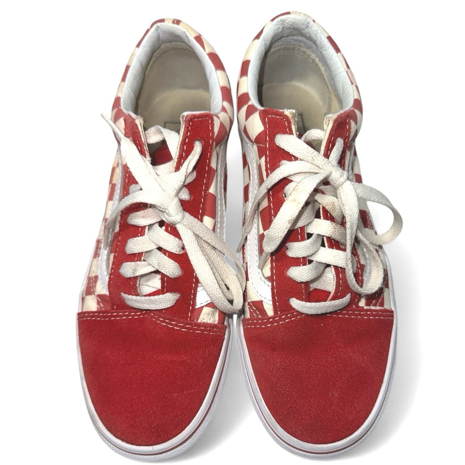 Converse Converse Primary Check Racing Red White Suede women sz 6.5 Size US 6.5 / IT 36.5 - 2 Thumbnail