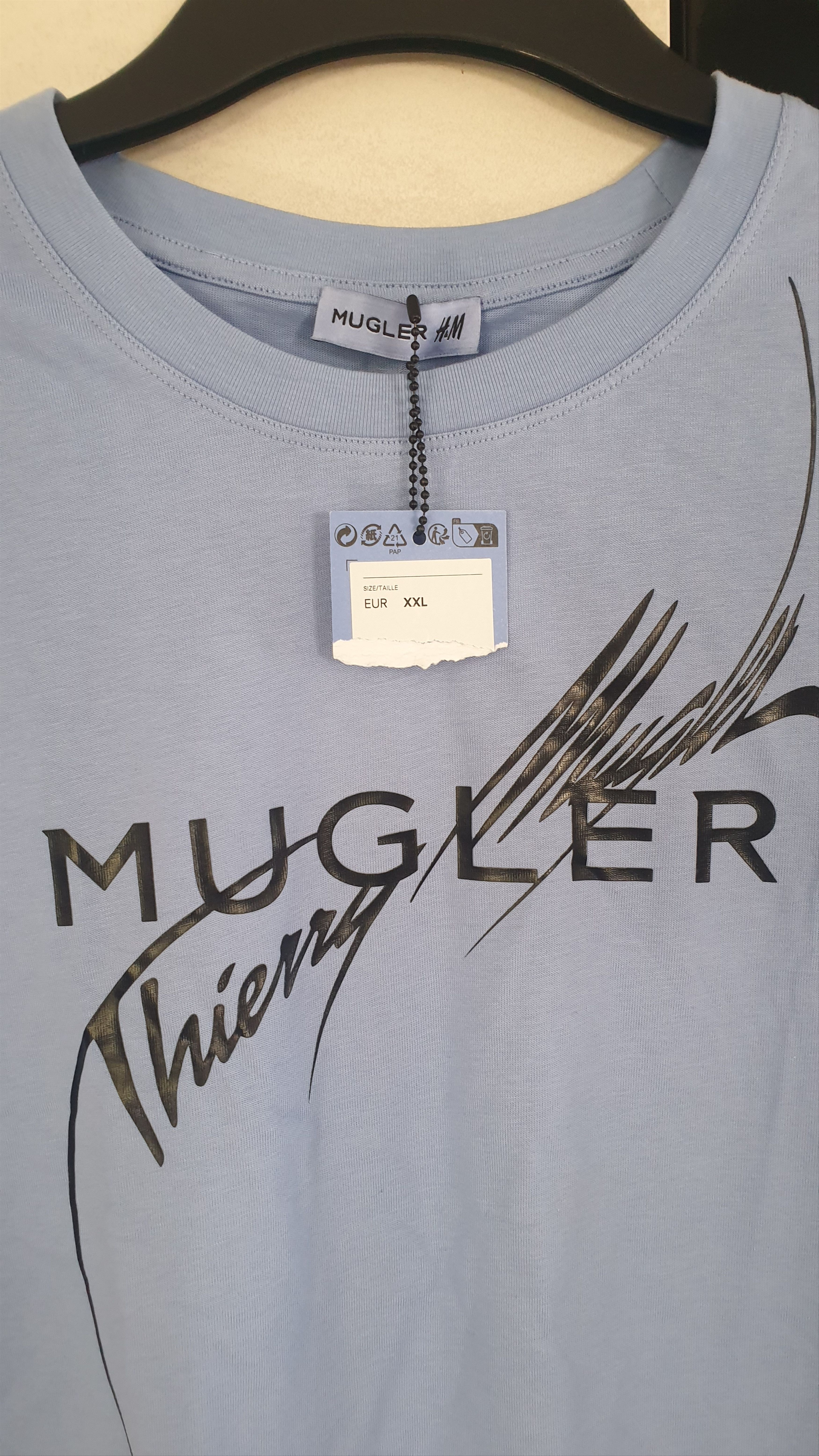 Thierry Mugler THIERRY Mugler for H&M Printed Cropped T-shirt Size XXL / US 16-18 / IT 52-54 - 2 Thumbnail