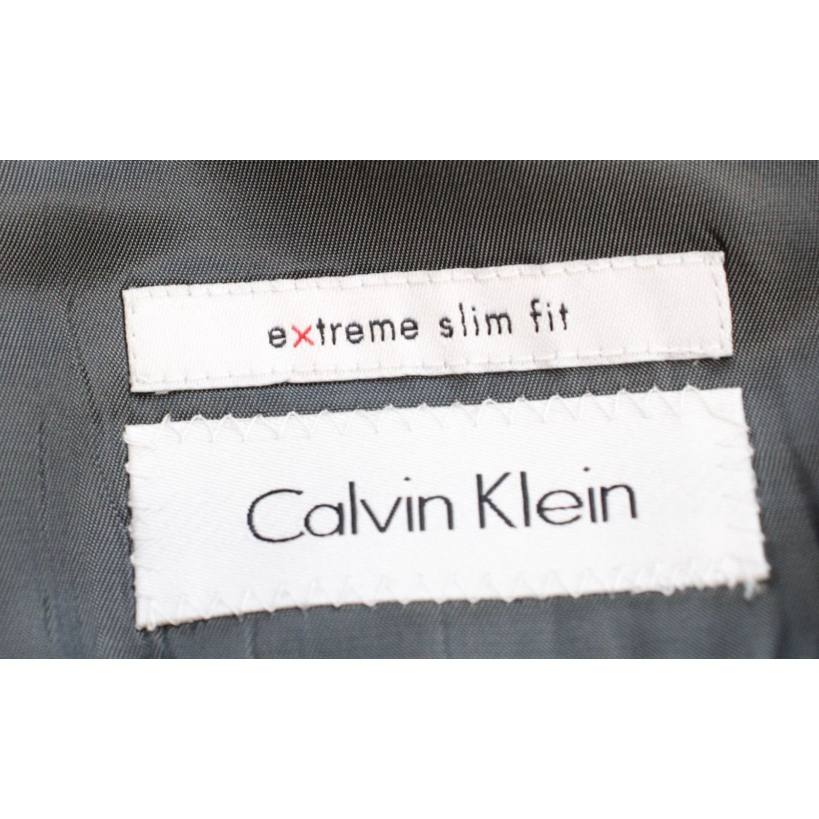 Calvin Klein Calvin Klein Suit Mens 42R Gray 100% Wool 2 Piece Set Size 42R - 5 Thumbnail