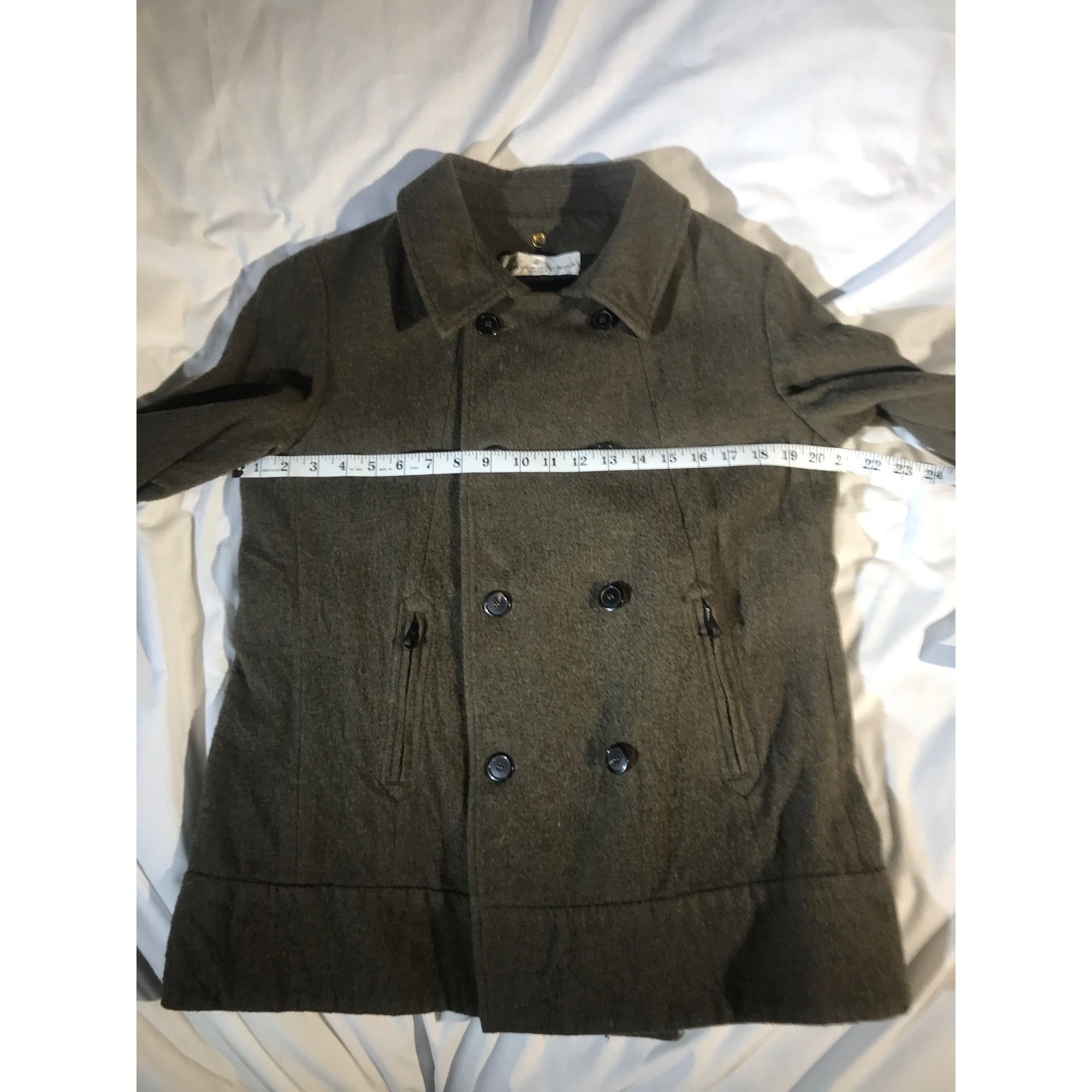 Golden Goose Golden Goose Deluxe Women's Green Double Breasted Pea Coat Size L / US 10 / IT 46 - 6 Thumbnail