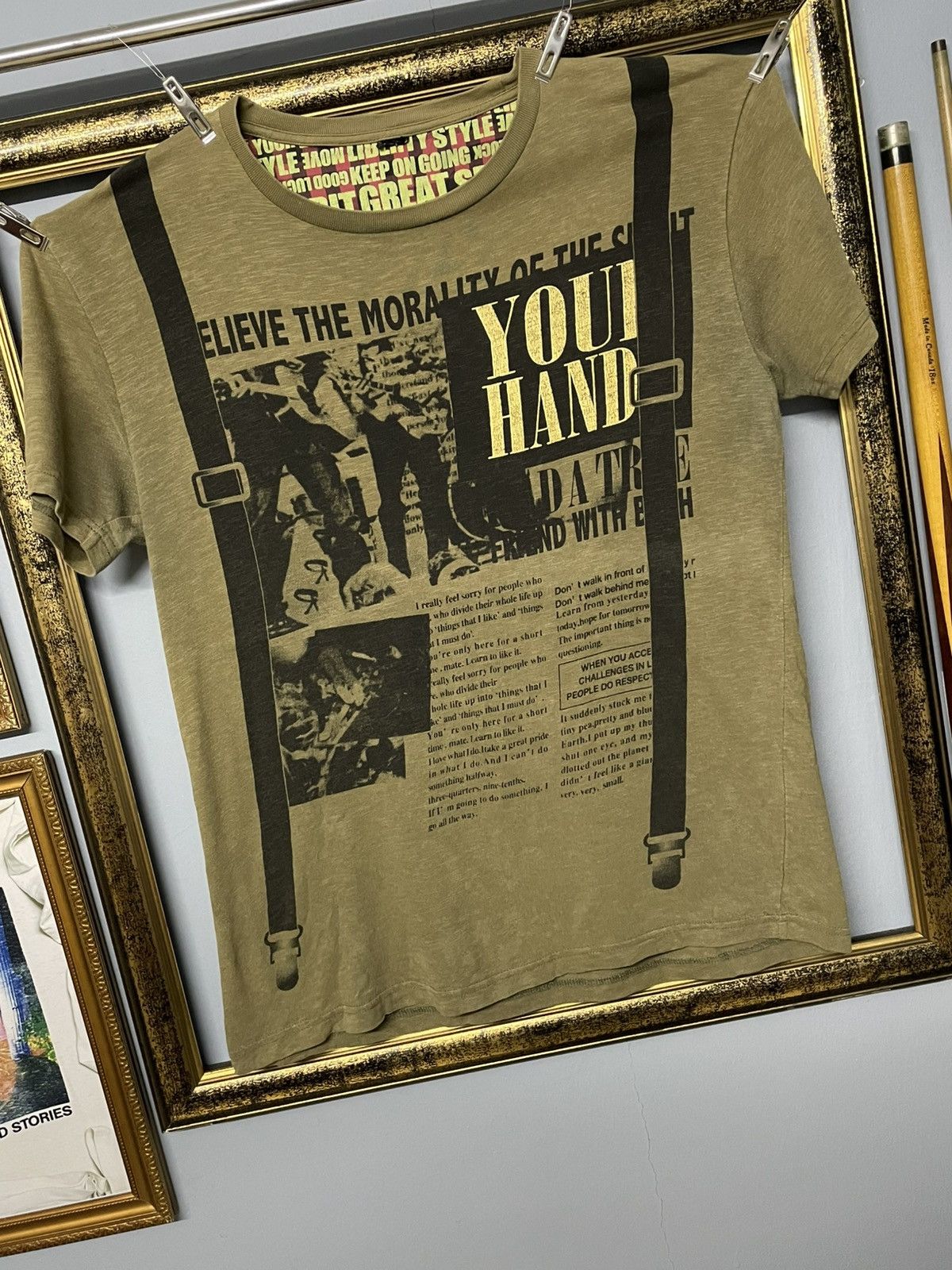 Designer × Japanese Brand × Vintage Vintage 90s Japan Designer Liberty Believe The Morality Tee Size US M / EU 48-50 / 2 - 2 Thumbnail