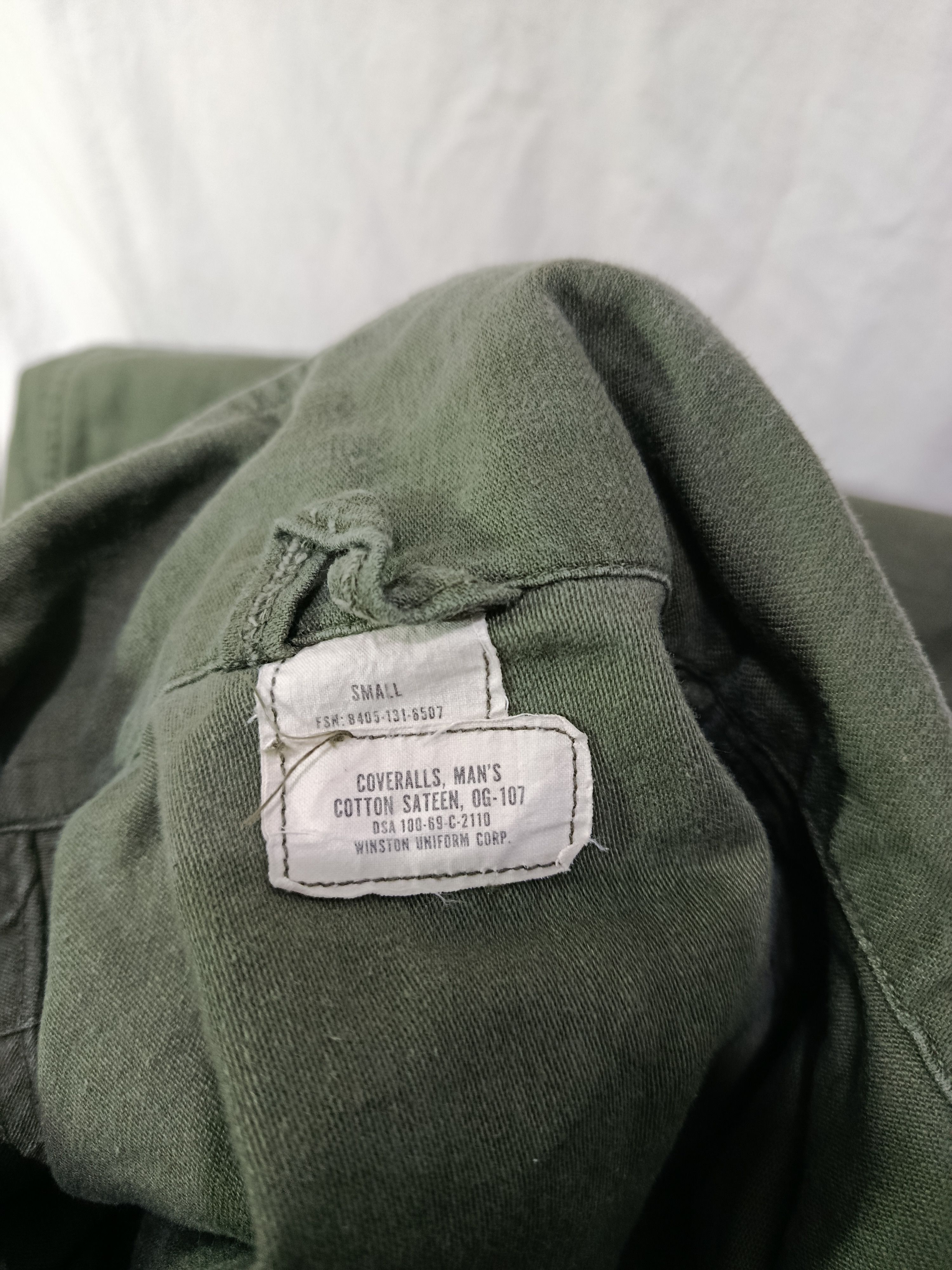 Vintage Vintage 60s US Army OG-107 coverall jumpsuit Size US 30 / EU 46 - 6 Thumbnail