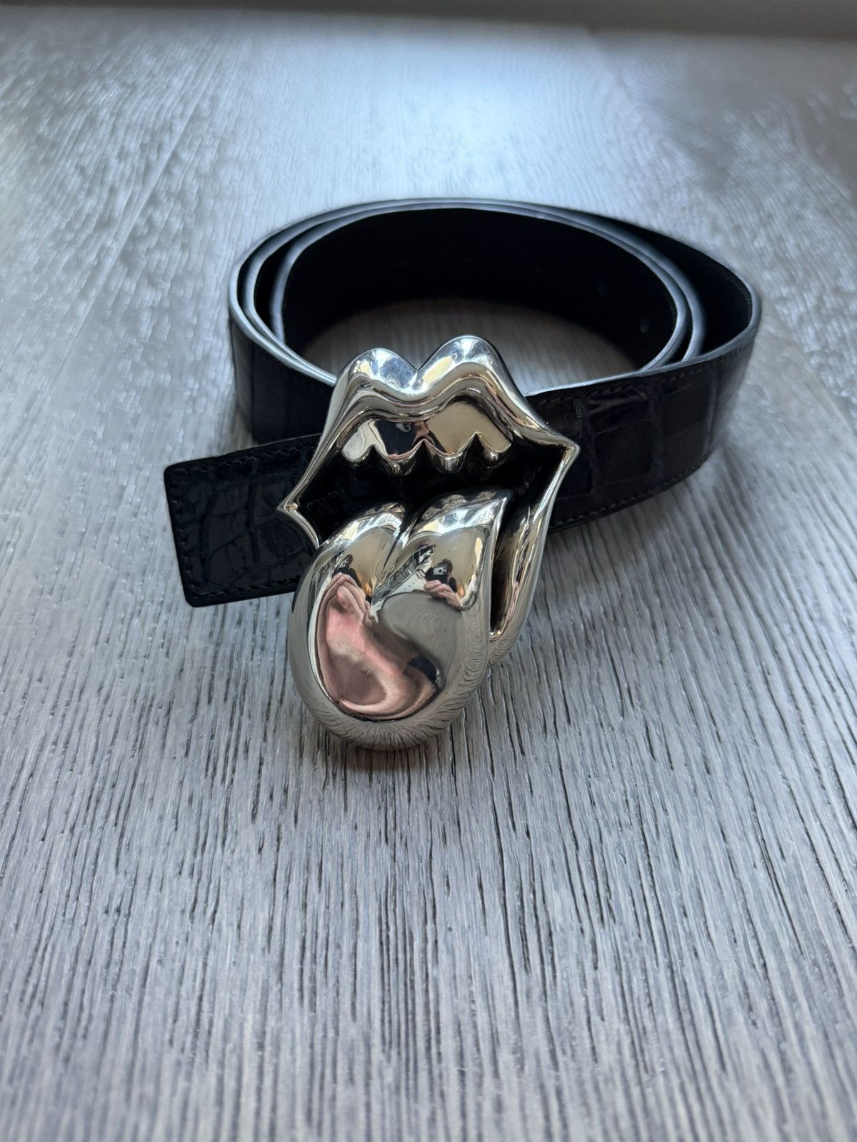 Chrome Hearts Chrome Hearts Rolling Stones Silver Belt Buckle Size ONE SIZE - 1 Thumbnail