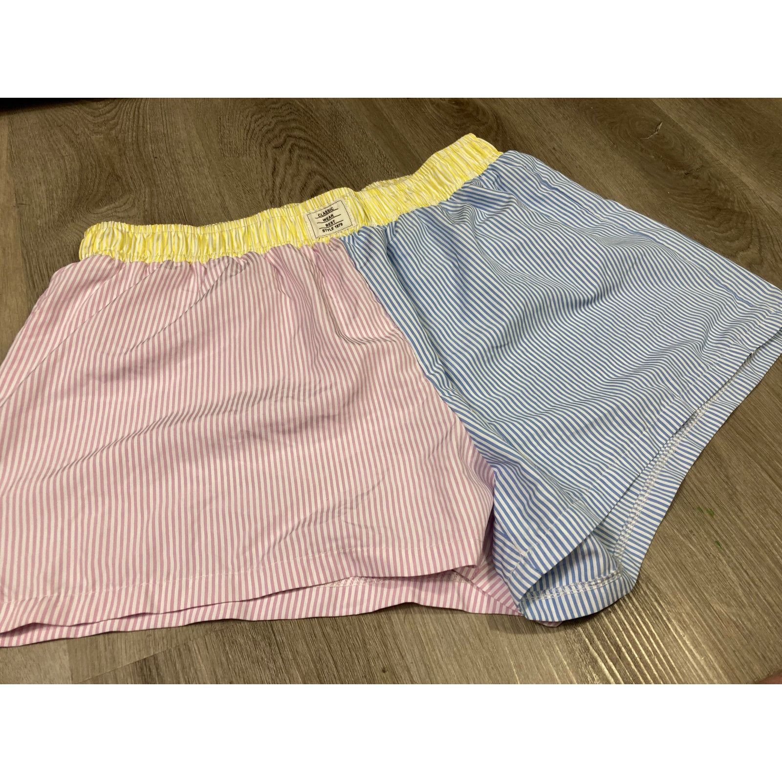 Shein SHEIN Curve Women's Plus 2XL Striped Colorblock Shorts Size 34" / US 12 / IT 48 - 3 Thumbnail