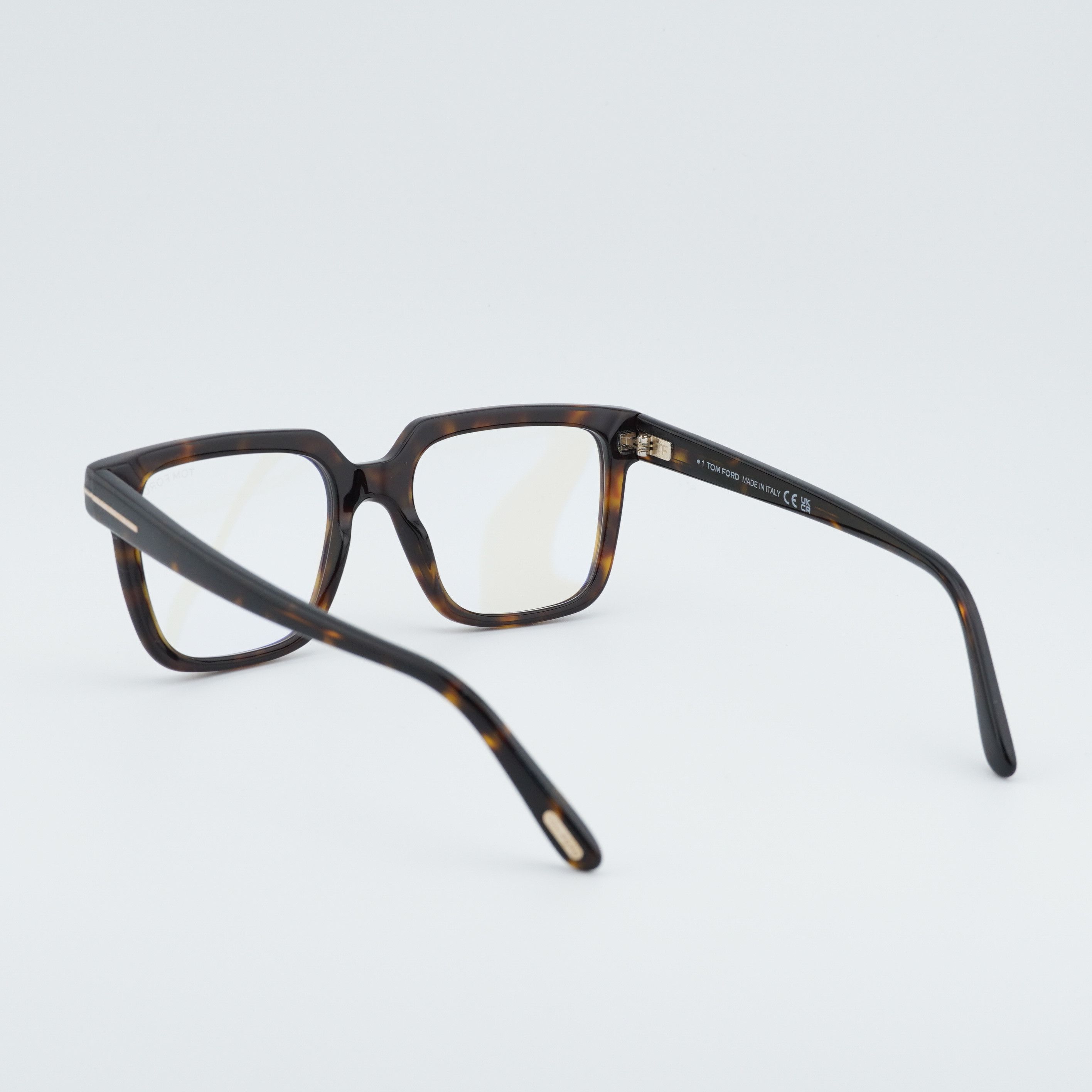 Tom Ford Tom Ford FT5889-B 052 Eyeglasses Havana 53mm Square Frame Size ONE SIZE - 2 Thumbnail