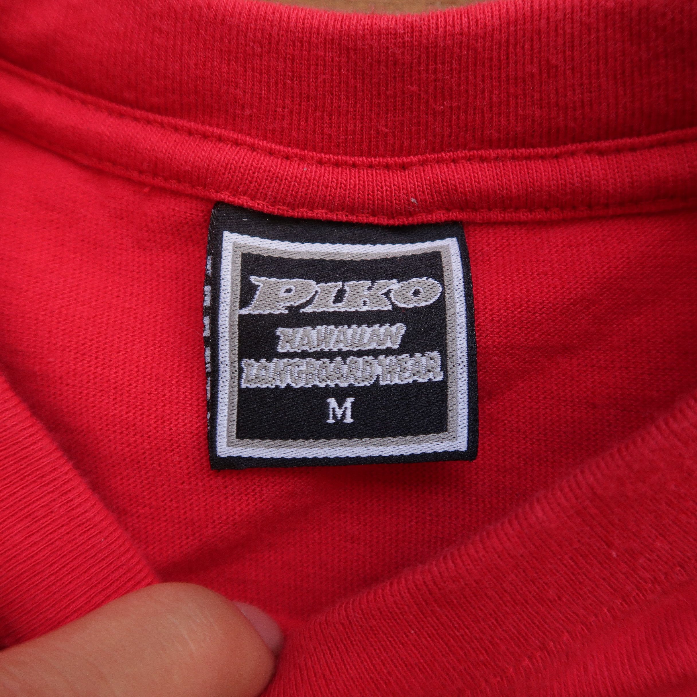Japanese Brand 2000s Sun Surf by Piko Surf Red White T-Shirt Size US M / EU 48-50 / 2 - 4 Thumbnail