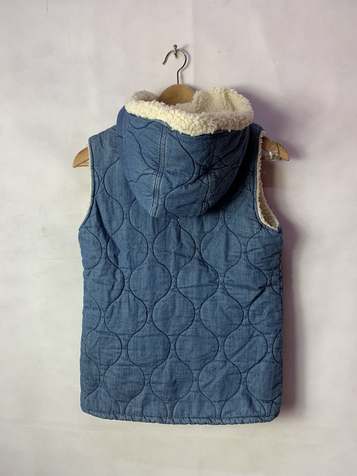 Lee Steals! Lee Outerwear Jeans Denim Vest Sherpa Size US XS / EU 42 / 0 - 5 Thumbnail