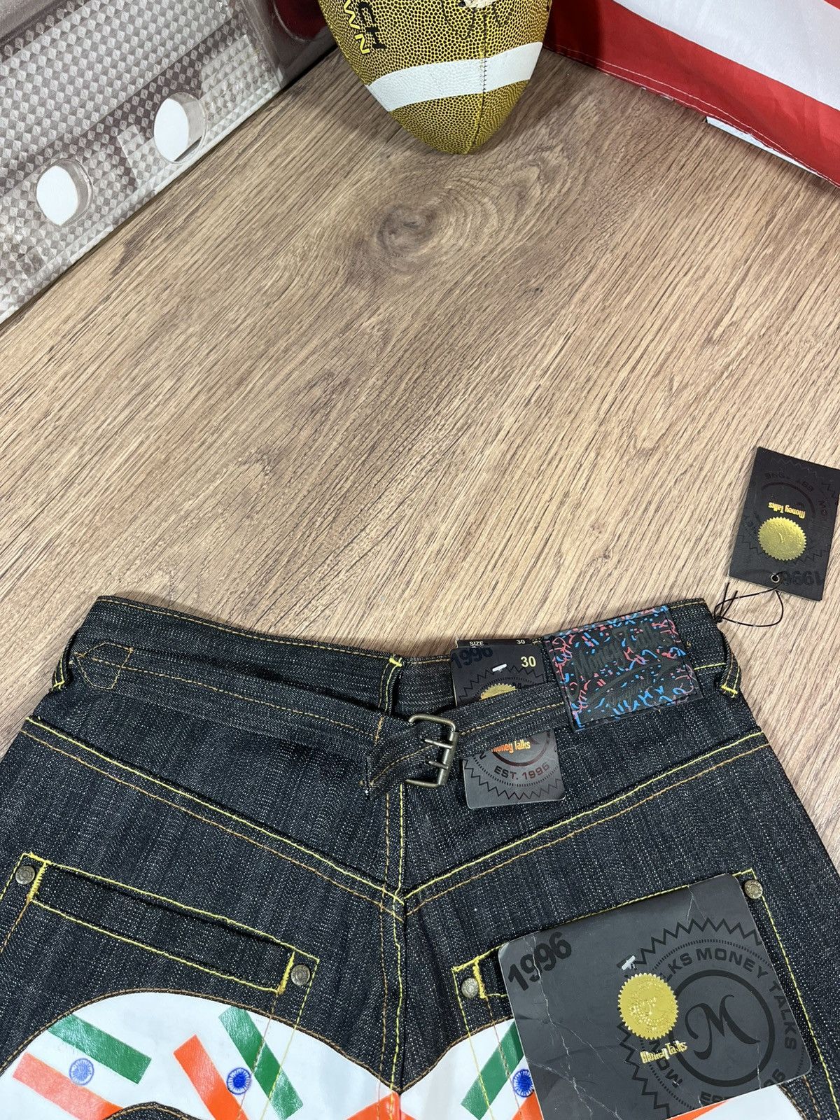 Japanese Brand × Vintage Vintage Money Talks Japanese Archival Evisu Style Jeans Size US 30 / EU 46 - 20 Thumbnail
