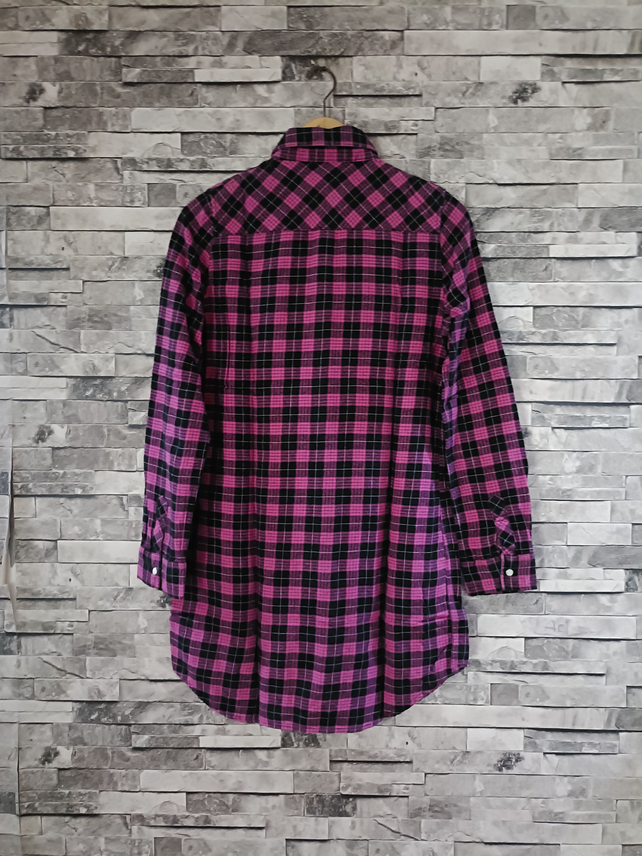 Edwin × Japanese Brand × Vintage Miss Edwin long flannel shirt Size L / US 10 / IT 46 - 2 Thumbnail