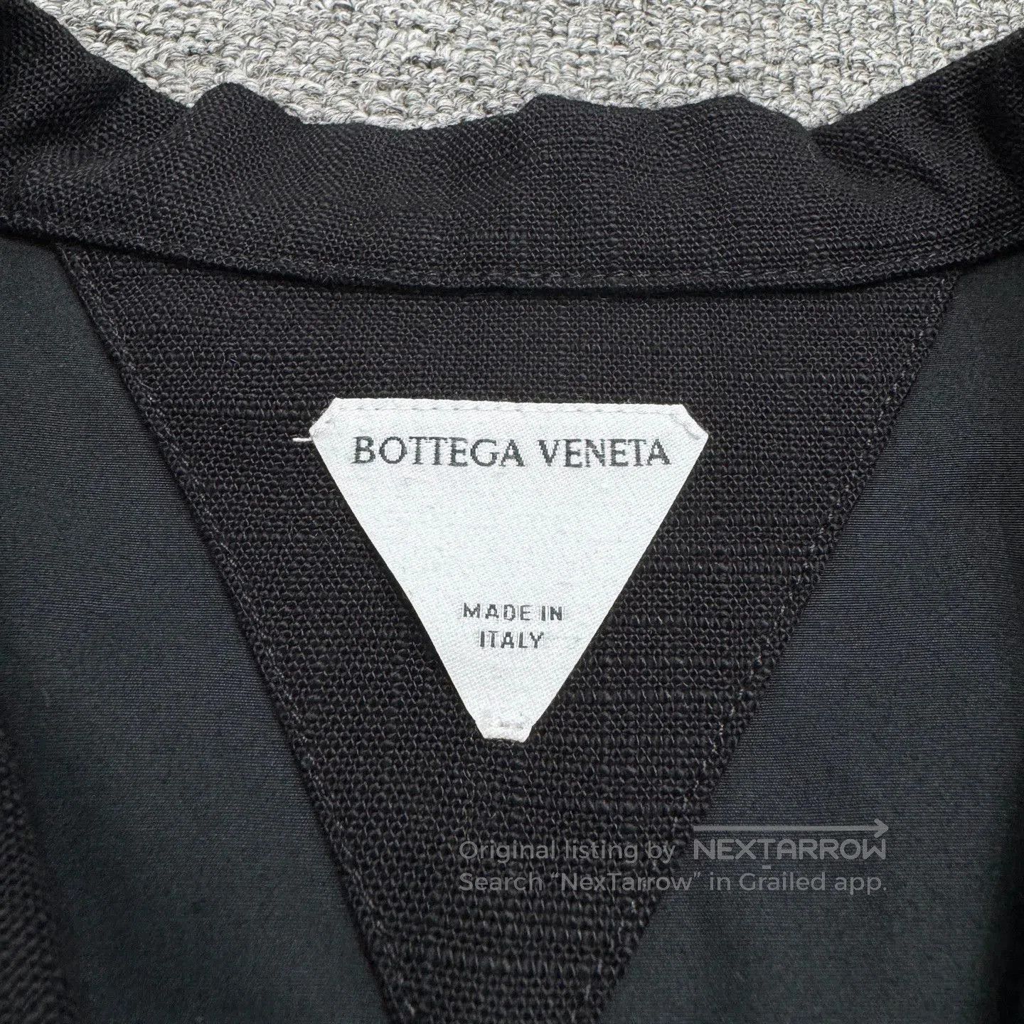 Bottega Veneta Black Short-Sleeve Button-Up Shirt. Size US S / EU 44-46 / 1 - 2 Thumbnail