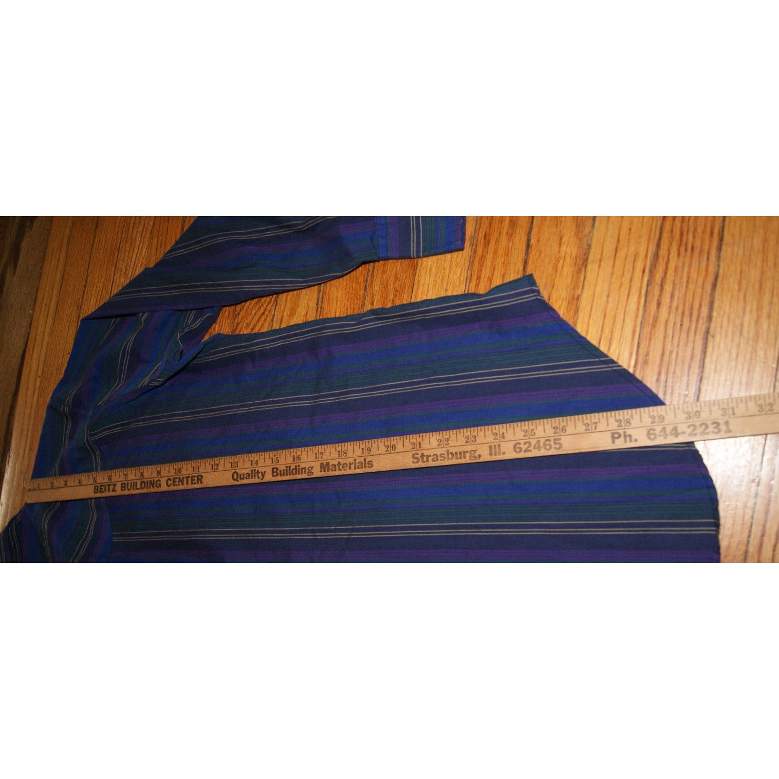 Vintage VTG Outlaw Western Wear Pearl Snap Shirt Men M Purple Stripe Size US M / EU 48-50 / 2 - 9 Thumbnail