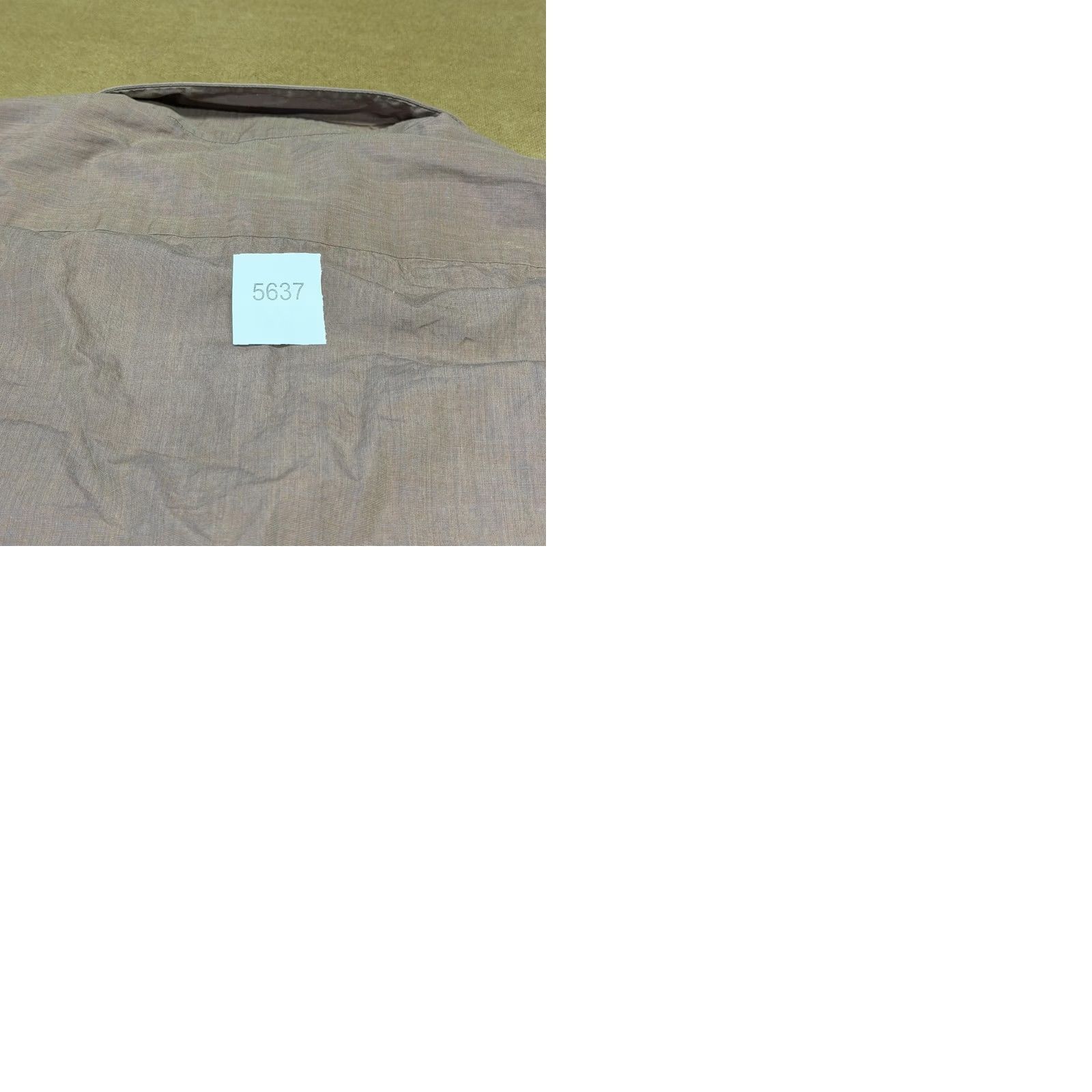 Hugo Boss HUGO BOSS Shirt Mens 17.5 Brown Solid Long Sleeve Button Front Dress Cotton Size 48R - 9 Thumbnail