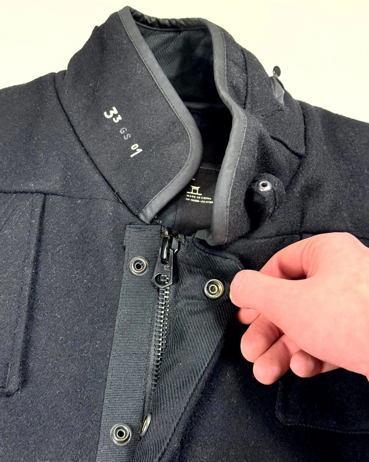 G-Star G-STAR Raw Wool Artner Weston Bomber Full Zip Jacket Size US L / EU 52-54 / 3 - 12 Thumbnail