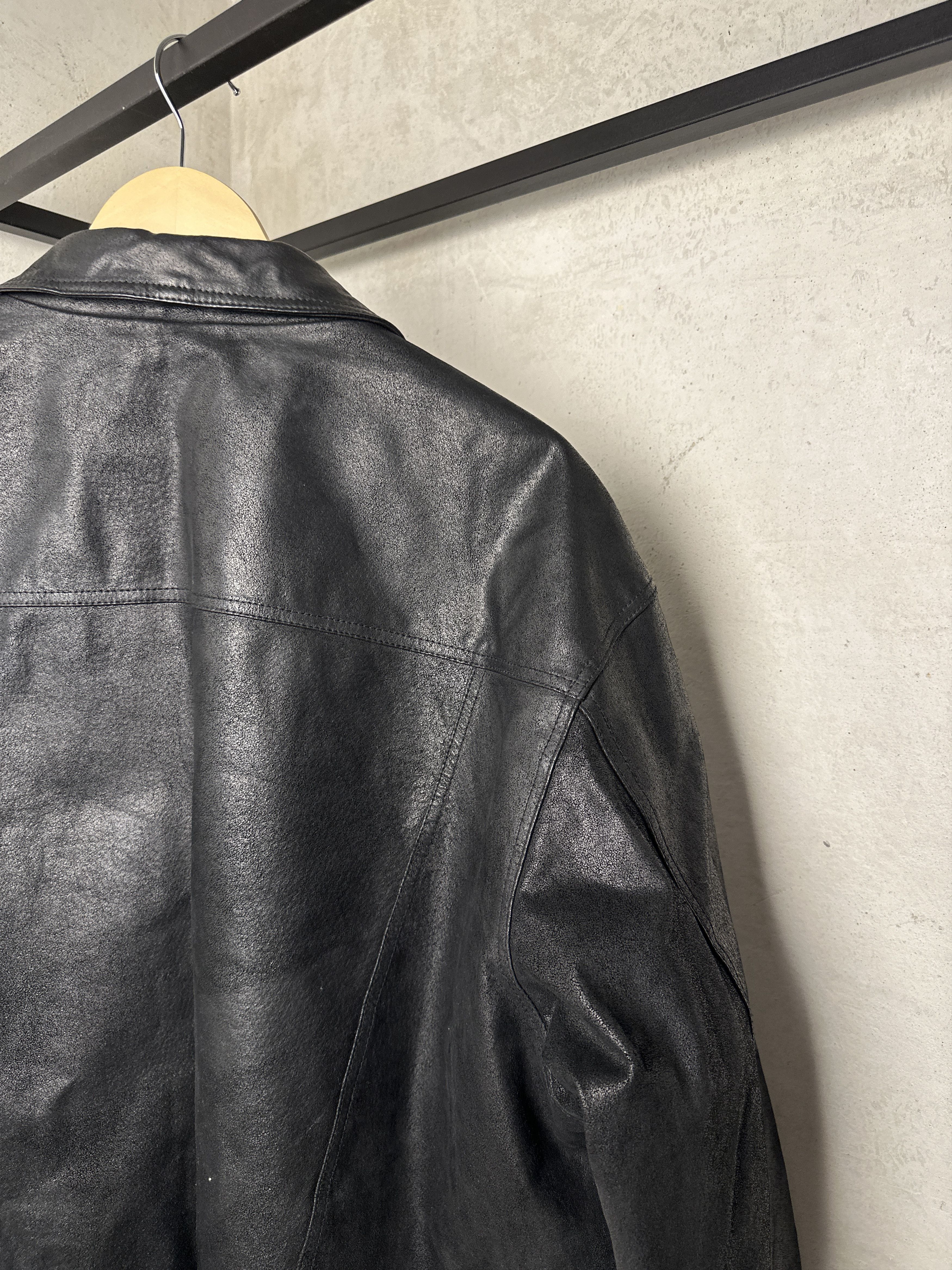 Genuine Leather Leather Western Trucker Jacket Size US XL / EU 56 / 4 - 12 Thumbnail