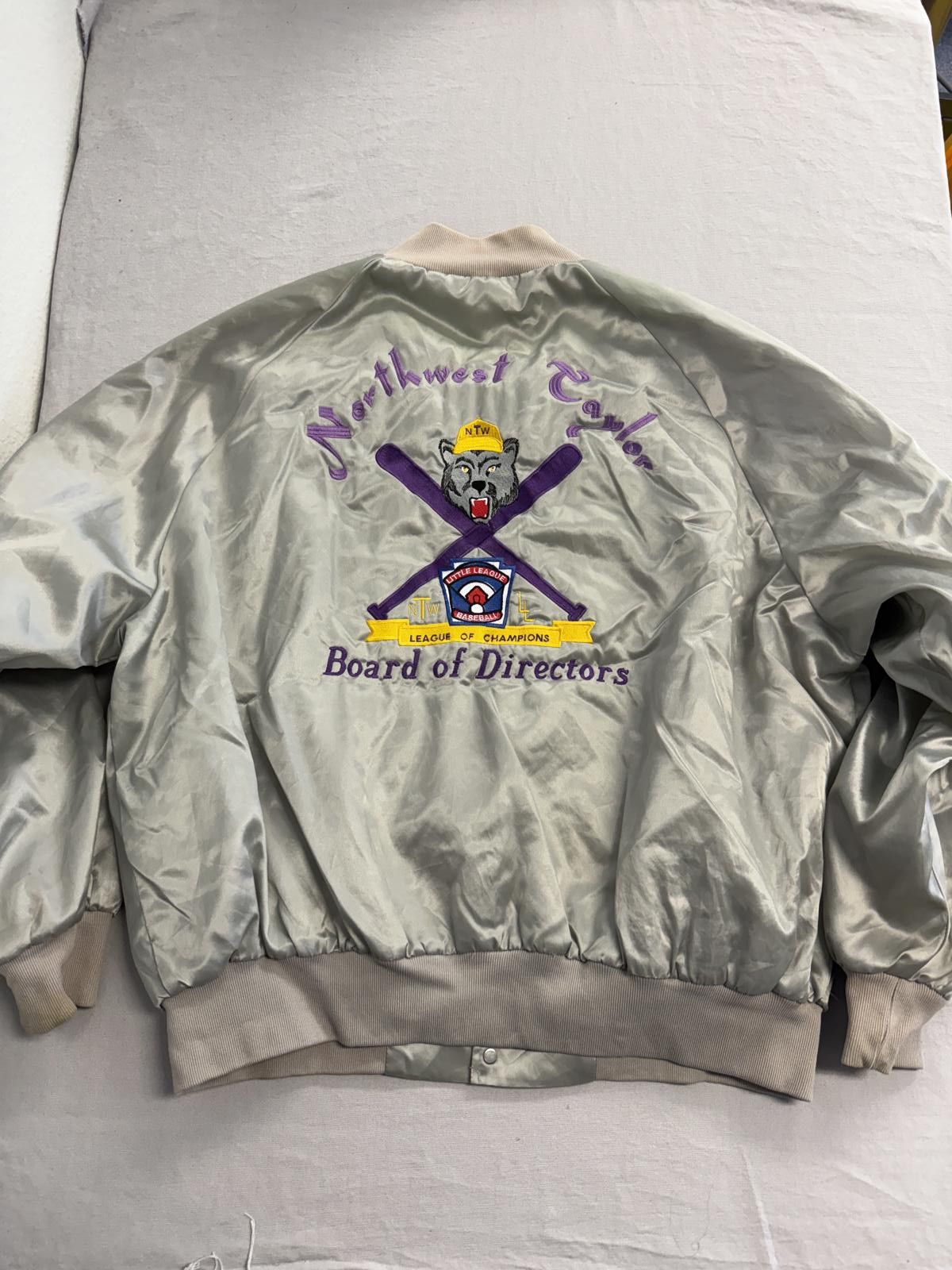 Designer VTG Little League Baseball Bomber Jacket Northwest Taylor 3X Size US XL / EU 56 / 4 - 1 Thumbnail
