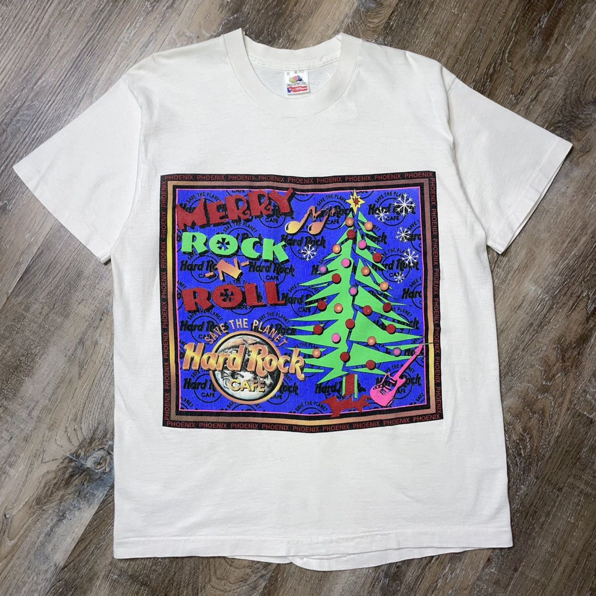 Hard Rock Cafe × Vintage Hard Rock Cafe Vintage Christmas Band Tee Shirt Mens Medium Size US M / EU 48-50 / 2 - 1 Thumbnail