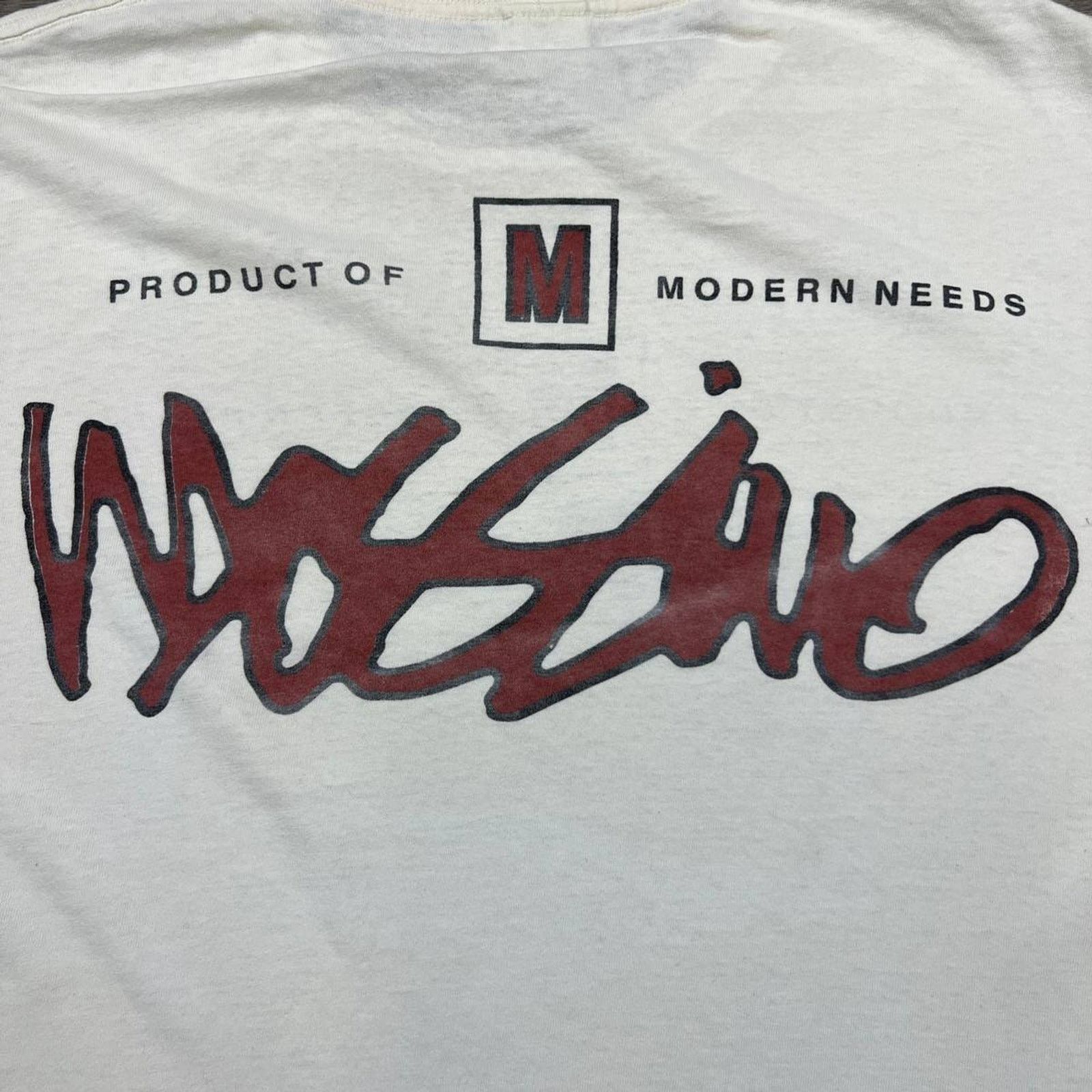 Mossimo × Vintage Vintage 90s Mossimo T Shirt Product Modern Needs Graphic Tee Size US XL / EU 56 / 4 - 5 Thumbnail