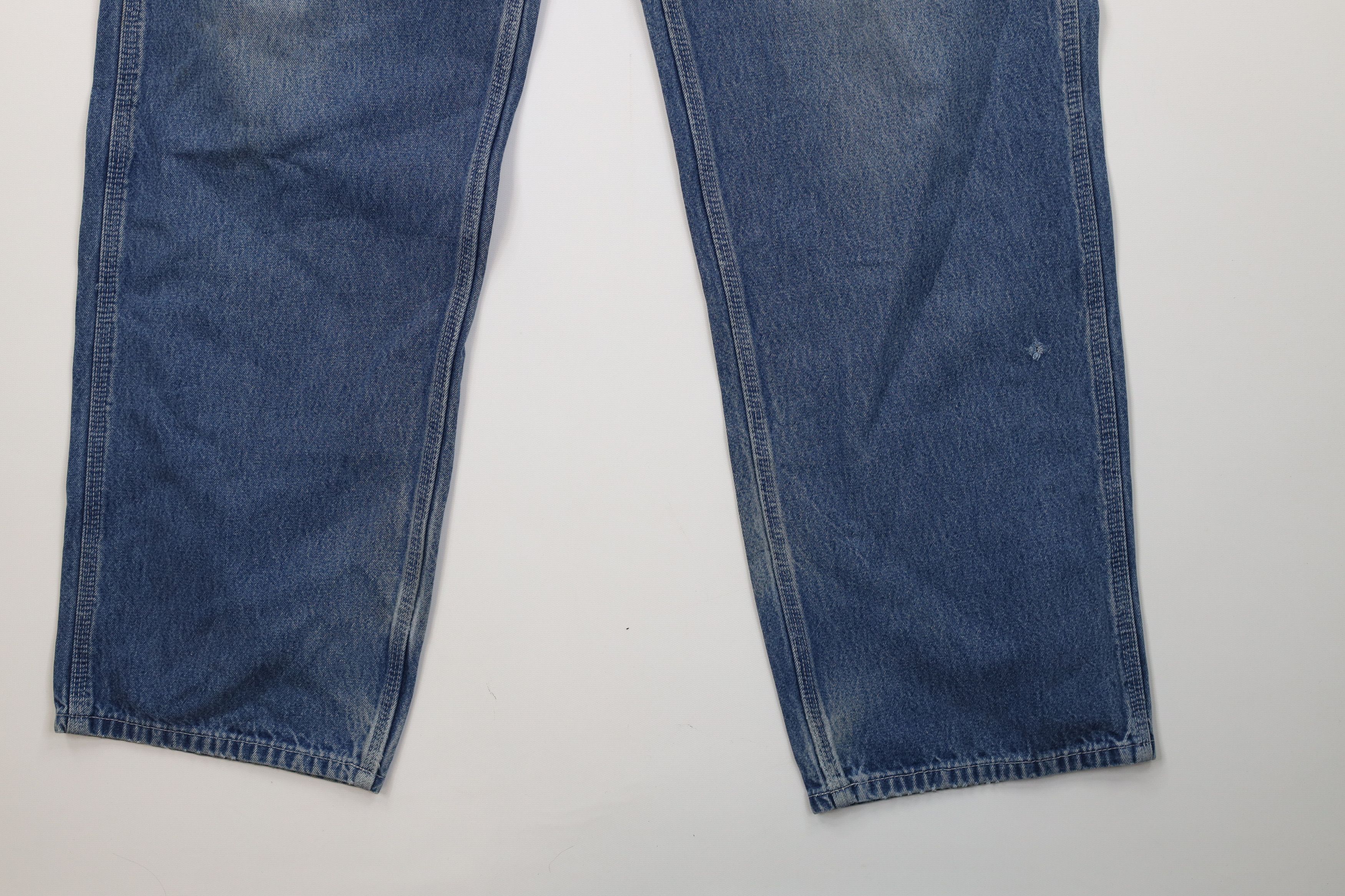 Carhartt Vintage Y2K Carhartt Wide Leg Dungaree Denim Jeans Blue Size US 36 / EU 52 - 5 Thumbnail