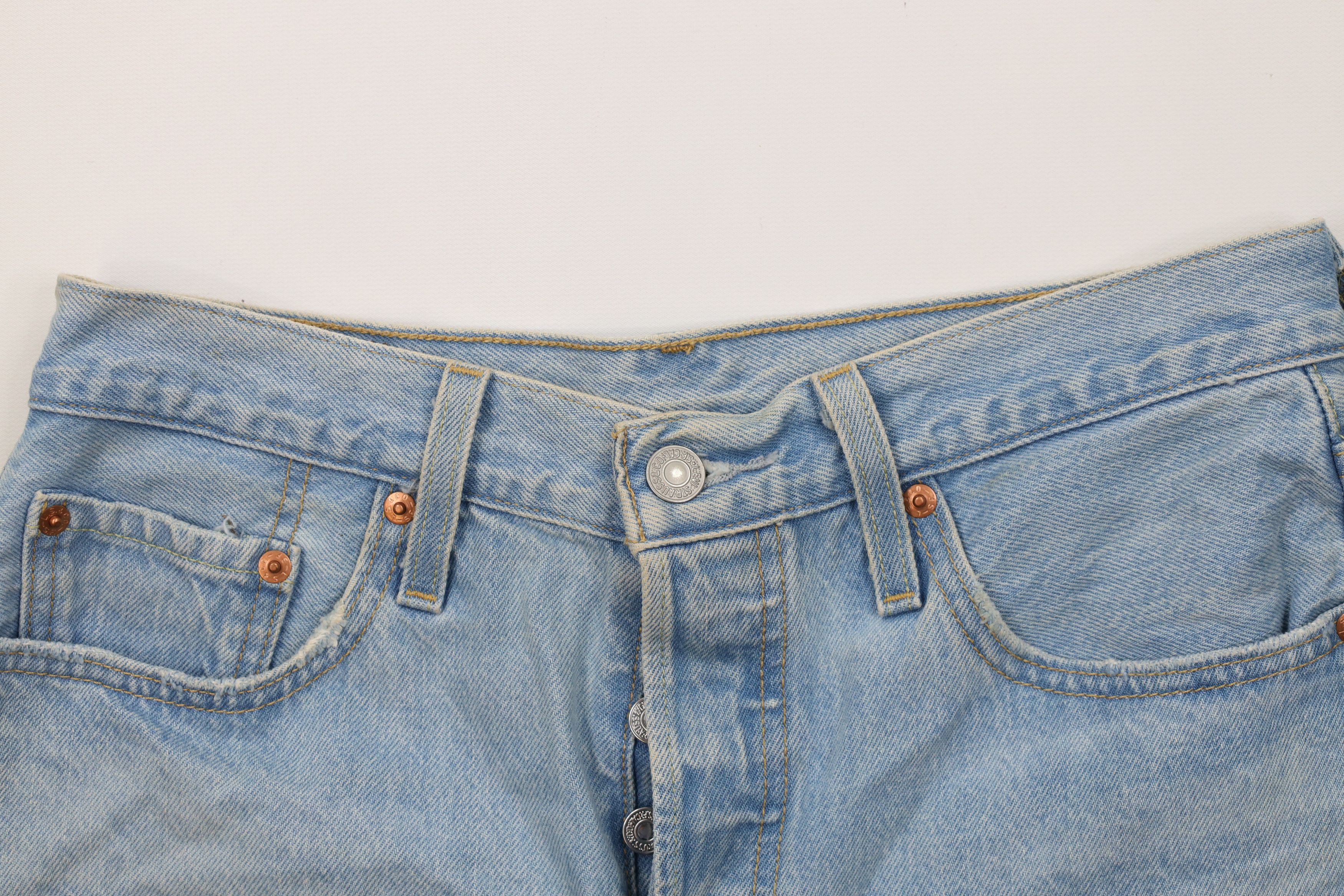 Levi's Vintage Y2K Levis 501xx Original Fit Button Fly Denim Shorts Size 27" / US 4 / IT 40 - 2 Thumbnail