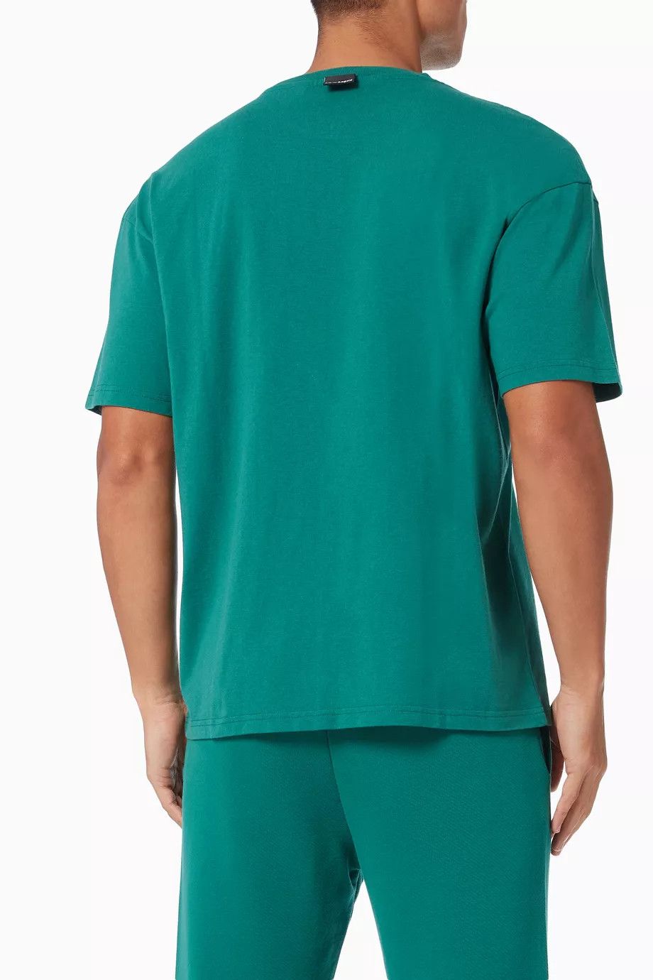 Palm Angels o1y0325 Logo Crewneck T-Shirt in Emerald Green Size US XS / EU 42 / 0 - 4 Thumbnail