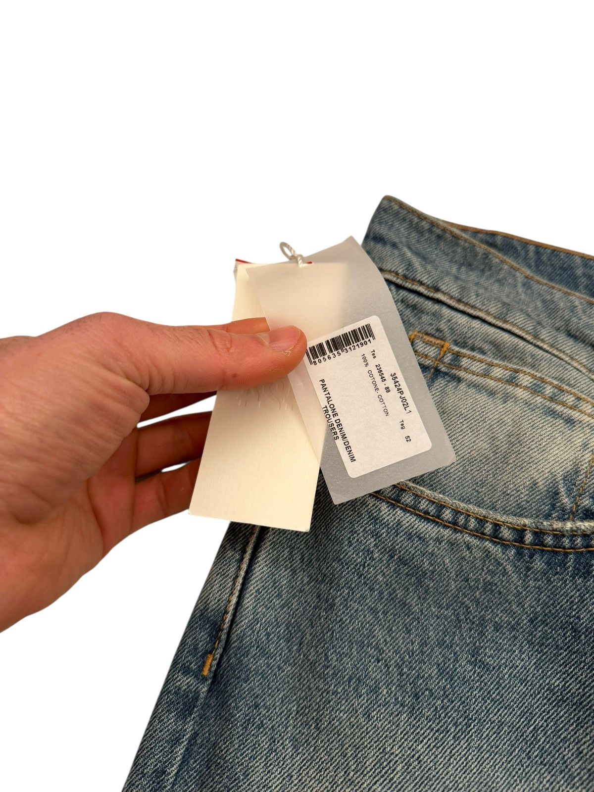 424 Italian Distressed Blue Denim Size US 36 / EU 52 - 6 Thumbnail