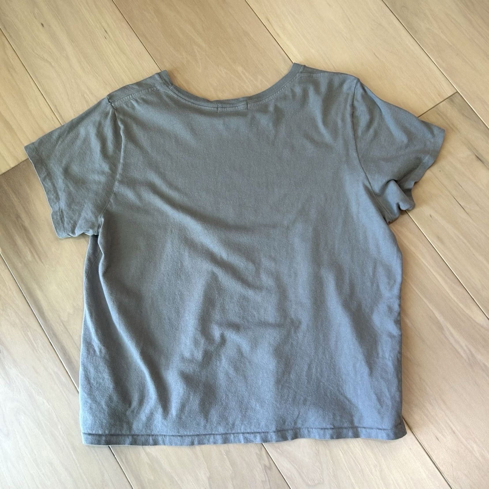 Agolde VINTAGE Agolde T-Shirt Shirt Womens 100% Cotton Crew Neck Short Sleeve Logo Solid Gray XS? Size L / US 10 / IT 46 - 5 Thumbnail