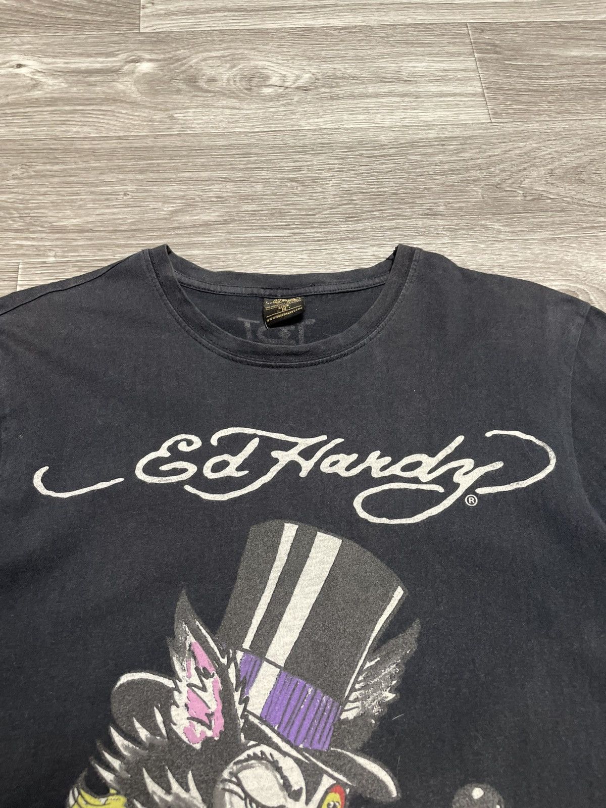 Ed Hardy Vintage Ed Hardy Lover Boy Black T-Shirt Y2K Size US M / EU 48-50 / 2 - 6 Thumbnail