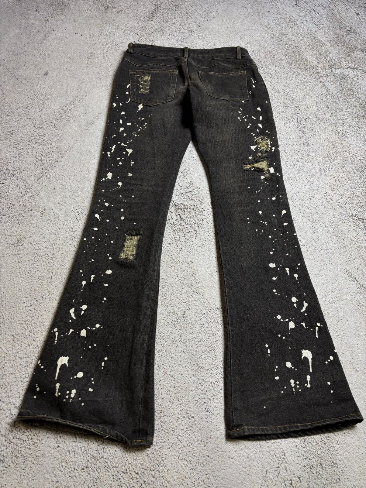 If Six Was Nine × Le Grande Bleu (L.G.B.) × Tornado Mart Flared painted Japan jeans Tornado Mart type boot cut L.G.B Size US 27 - 2 Thumbnail