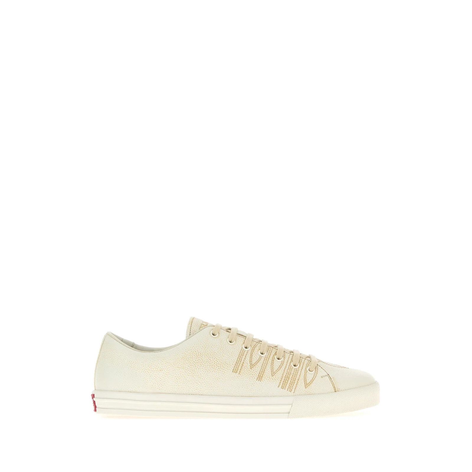 Prada PRADA Ivory Leather Sneakers New And Authentic (Men's size: Size US 11 / EU 44 - 5 Thumbnail