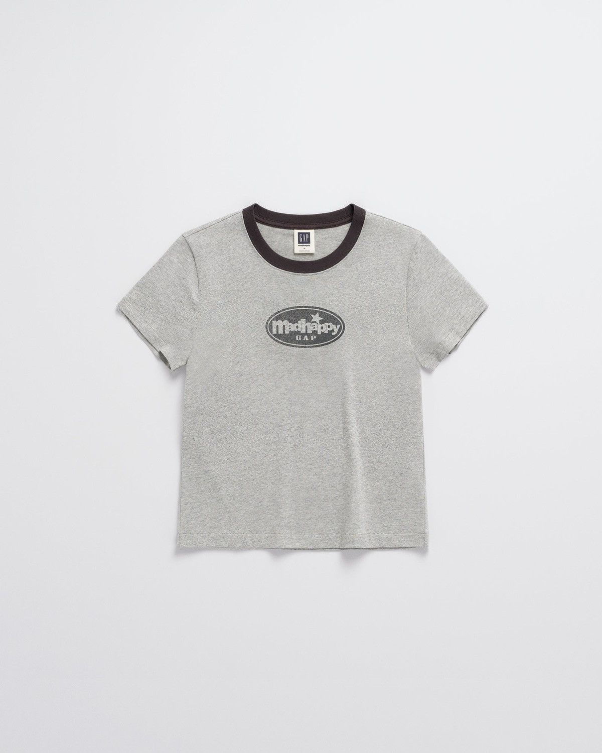 Gap × Madhappy Gap Madhappy Ringer Baby Tee Brand New Size Small Grey Size S / US 4 / IT 40 - 1 Thumbnail