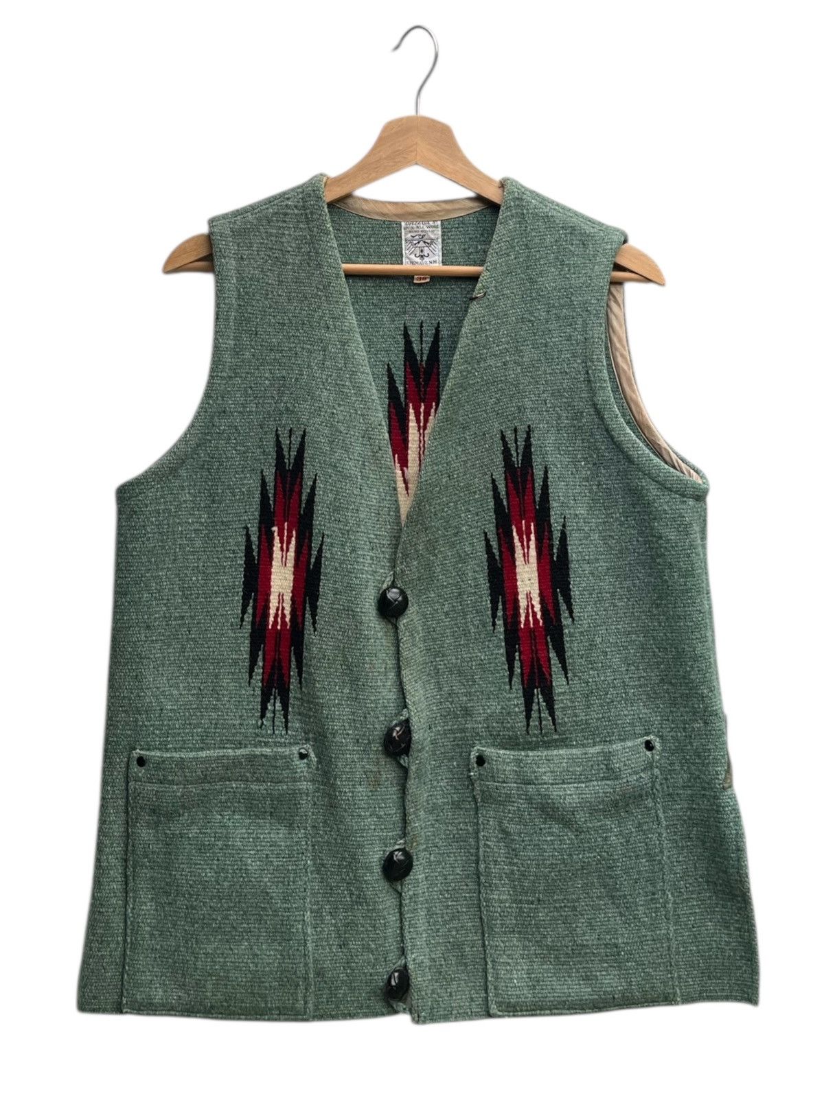 Native Vintage Ortega’s Chimayo Rare Piece Hand Woven Wool Size US M / EU 48-50 / 2 - 1 Thumbnail