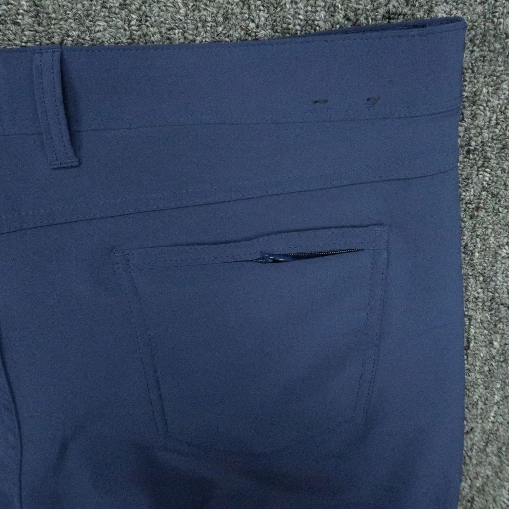 Mizzen+Main Mizzen+Main Pants Mens 38x34 Blue Helmsman Performance Stretch Trouser Slim Front Flat Pocket Chino Business Workwear Casual Travel Size US 38 / EU 54 - 6 Thumbnail