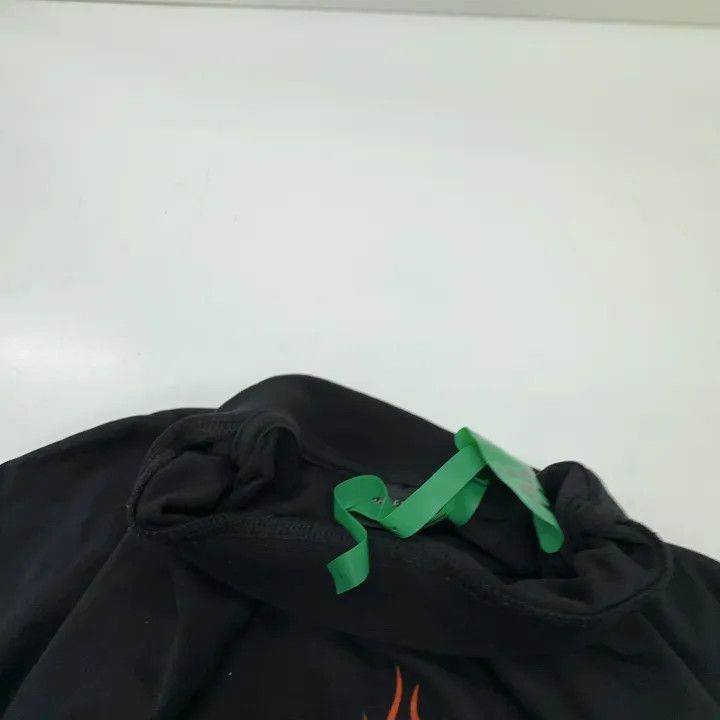 Balenciaga Balenciaga Black Flame Logo Short Sleeve T-shirt 0079-2507 Size US M / EU 48-50 / 2 - 5 Thumbnail