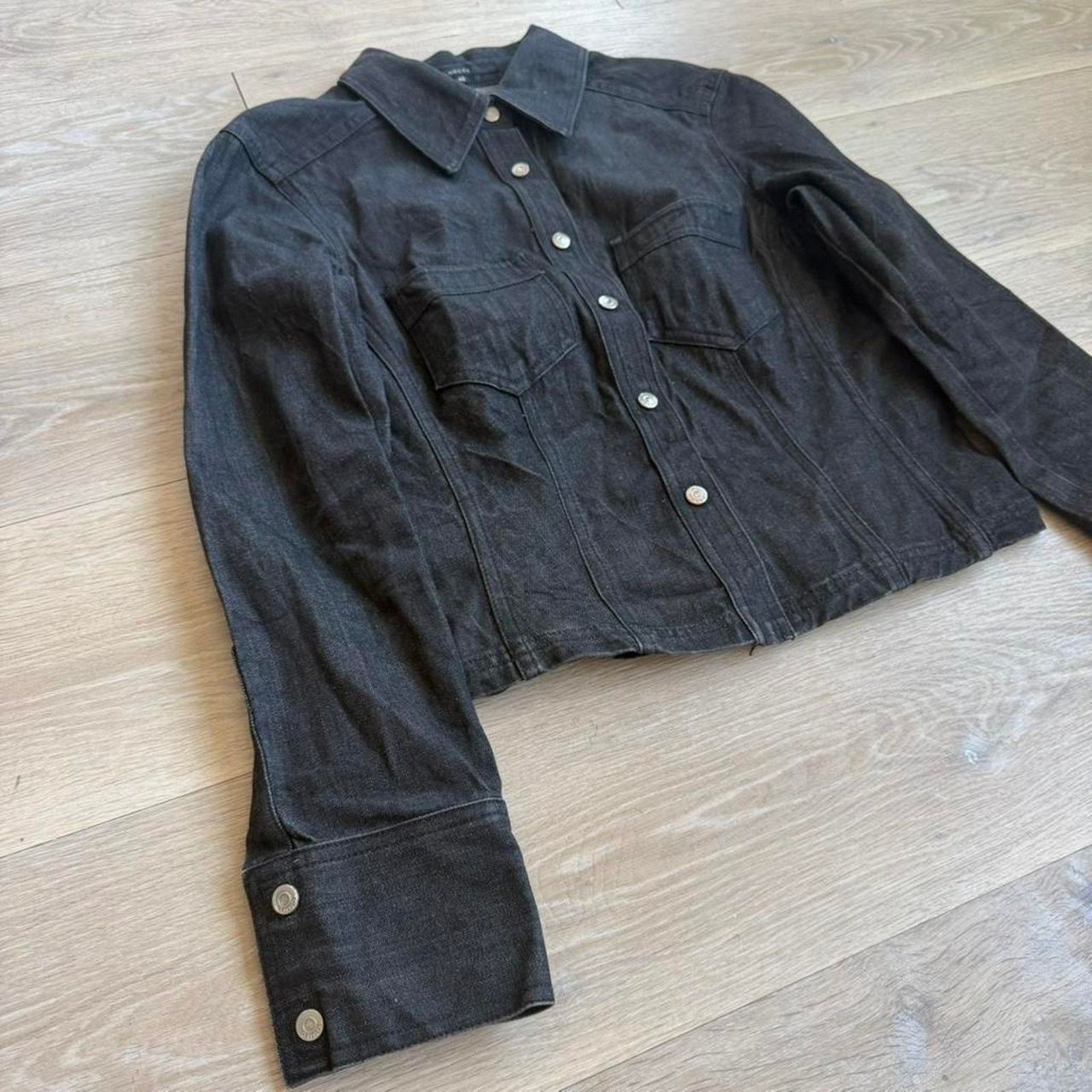Gucci Gucci by Tom Ford SS1998 Denim Jacket Black Size S / US 4 / IT 40 - 5 Thumbnail
