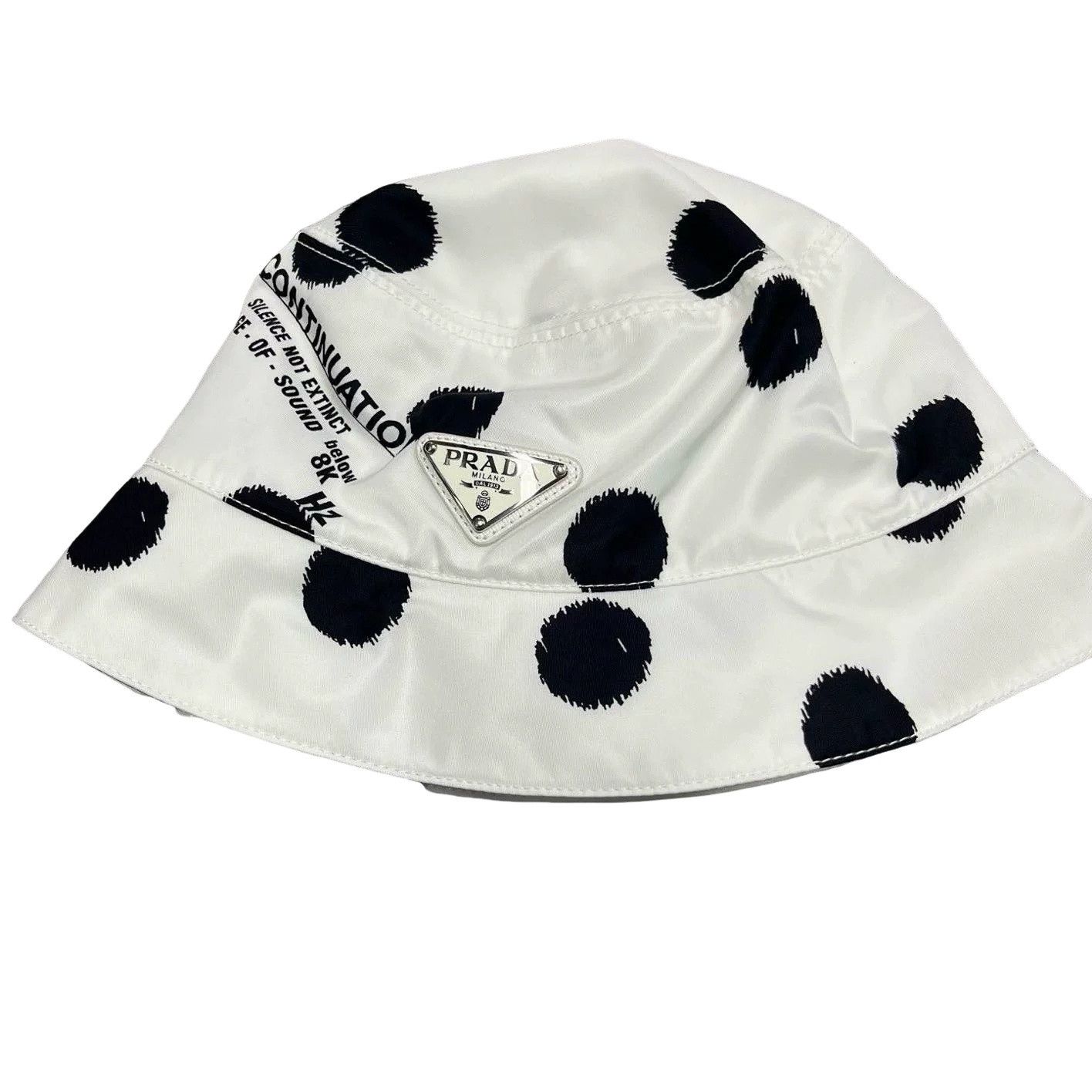 Prada Prada Polka Dot Re-Nylon Bucket Hat M Size ONE SIZE - 1 Thumbnail