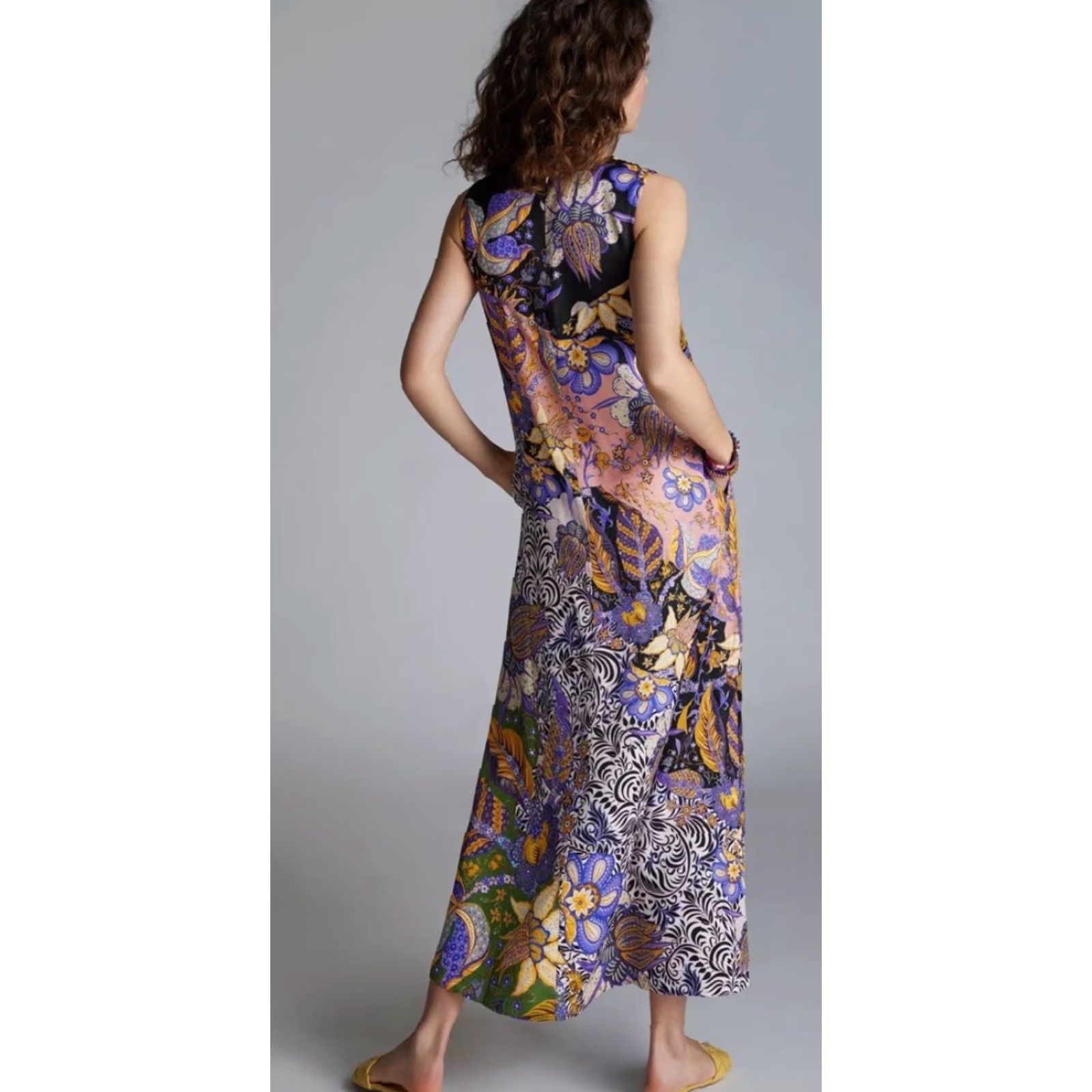 Anthropologie Anthropologie Alanna Maxi Dress XL Sleeveless Floral Multicolor Tropical Maxi Womens Size XL / US 12-14 / IT 48-50 - 4 Thumbnail