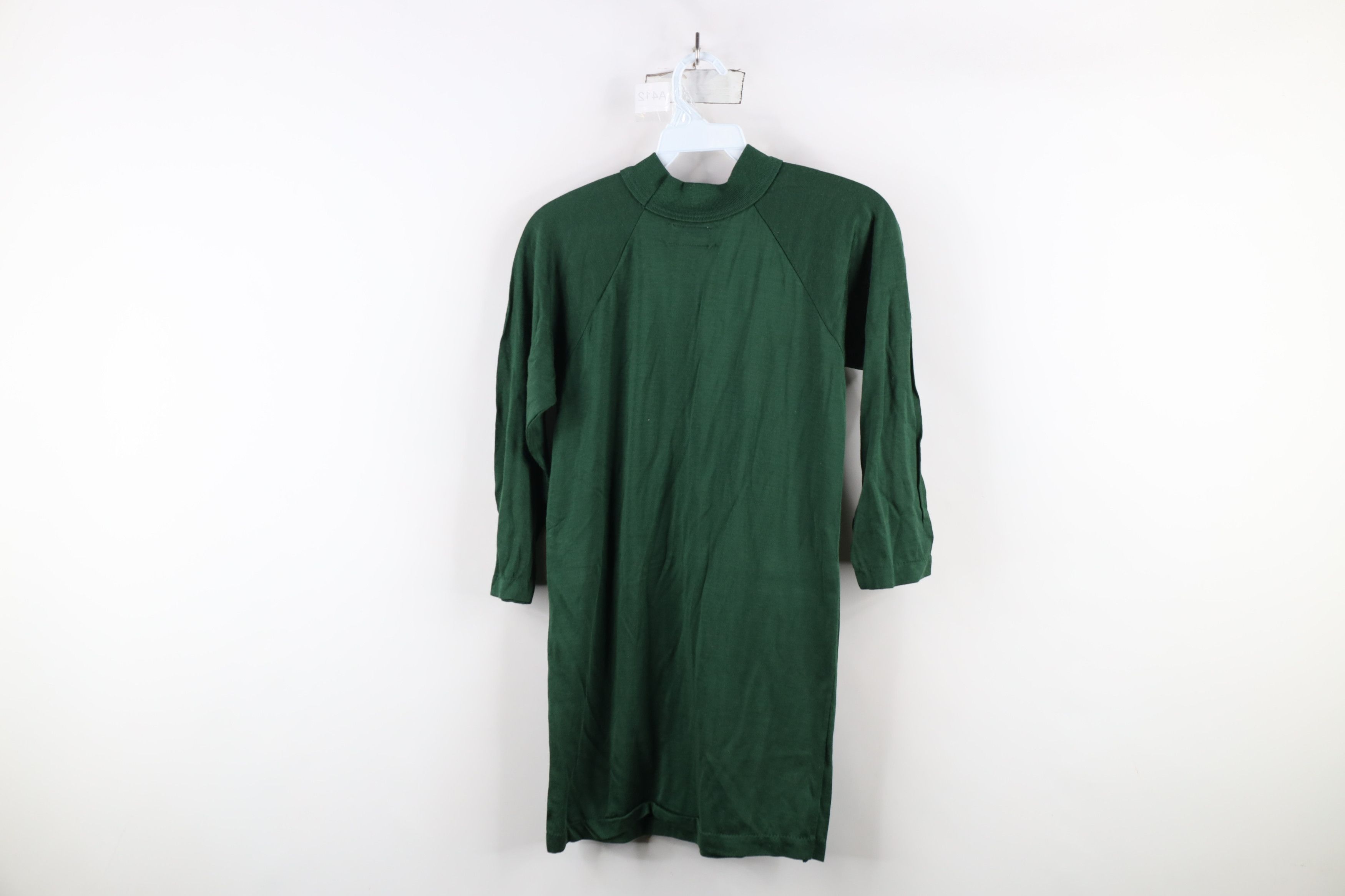 Vintage Deadstock Vintage 50s 60s Jersey T-Shirt Dark Green USA Size US S / EU 44-46 / 1 - 10 Thumbnail