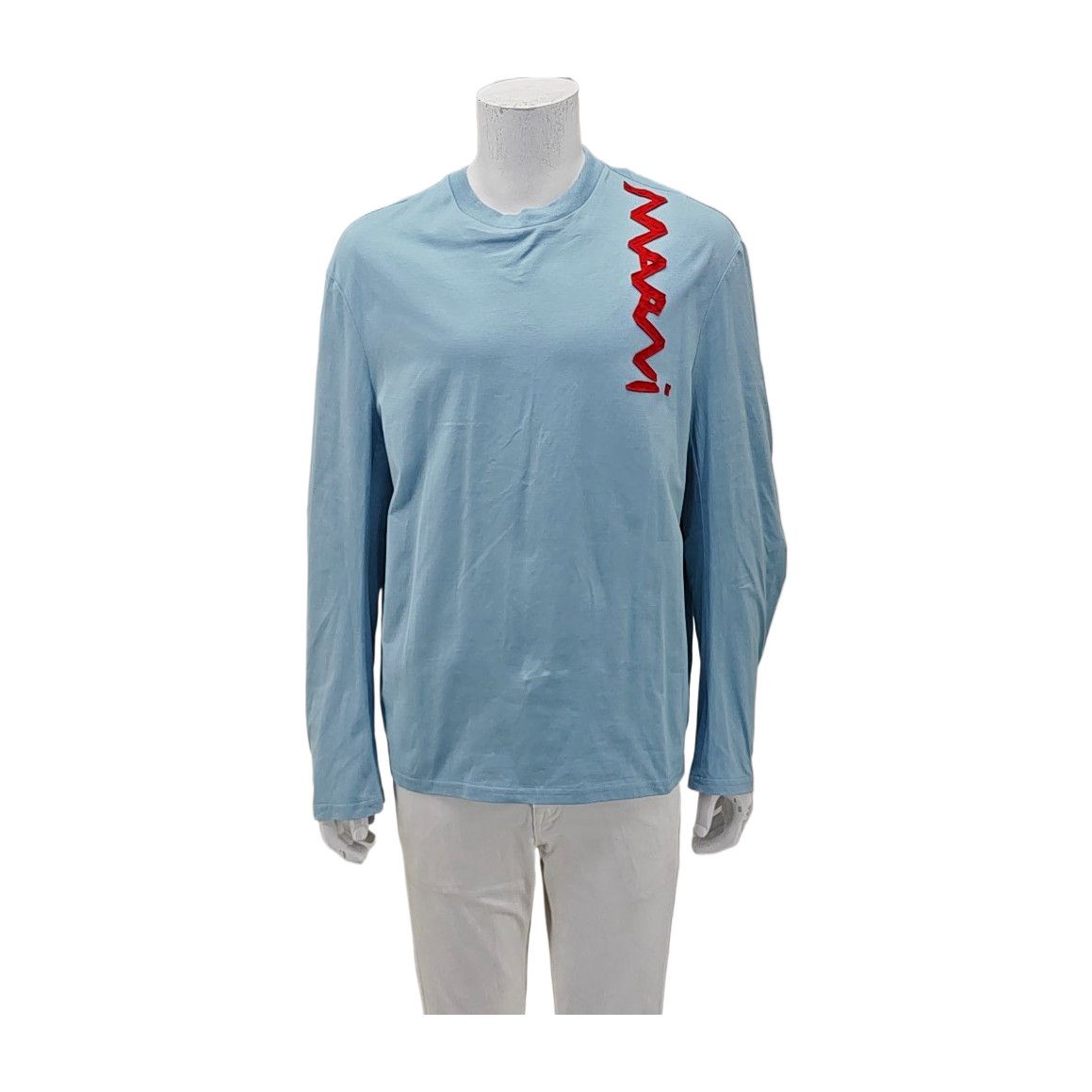 Marni Marni Red Logo Long Sleeve T-Shirt Size 48 Size US M / EU 48-50 / 2 - 1 Thumbnail