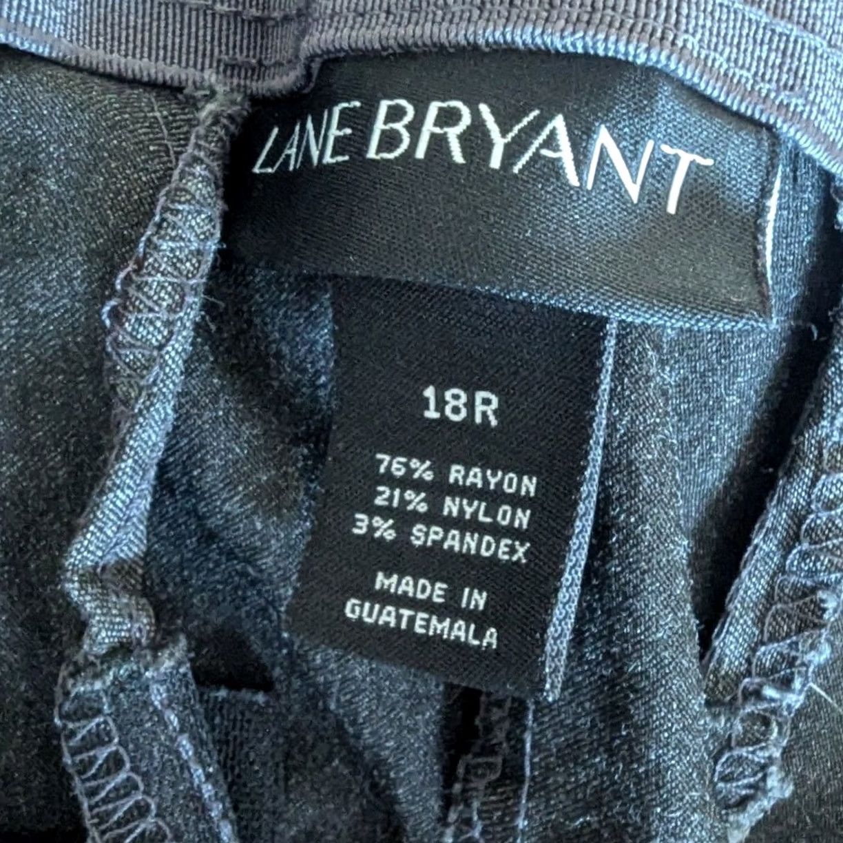 Vintage Lane Bryant The Allie Pants Womens 18W Gray Slim Leg Ankle Trousers Officework Dress Pants Slim Fit Pockets Zipper Button Straight Leg Size 40" / US 18 - 4 Thumbnail