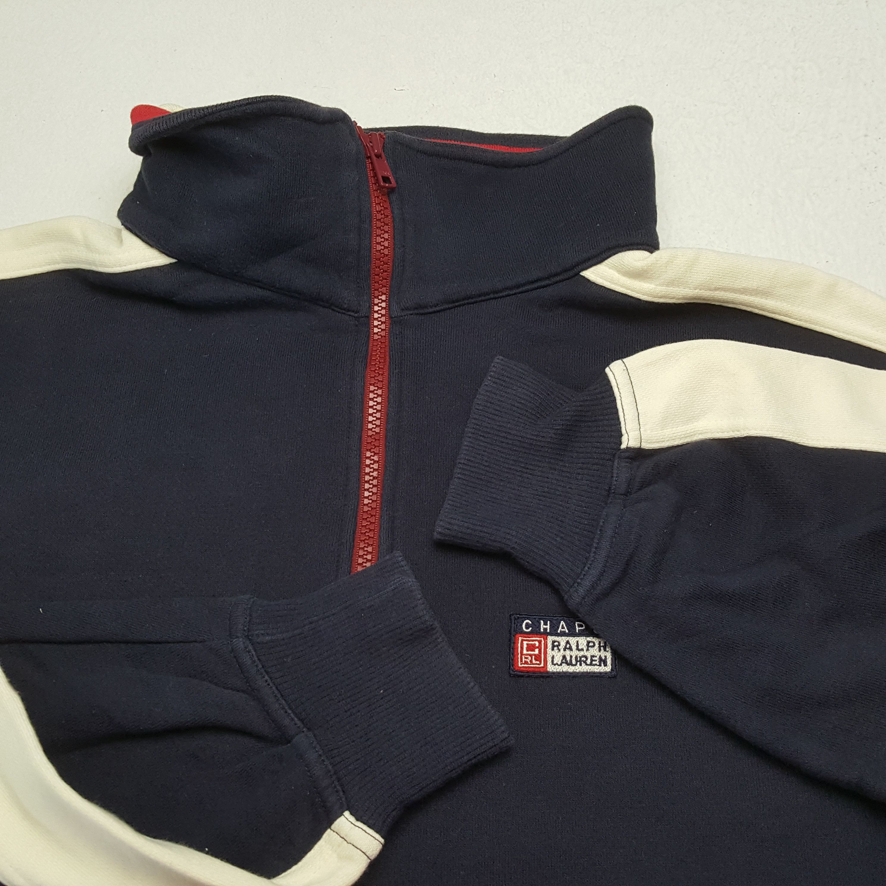Chaps × Chaps Ralph Lauren × Vintage Vintage CHAPS RALPH LAUREN Brand Half Zipper Sweatshirt Size US L / EU 52-54 / 3 - 8 Thumbnail