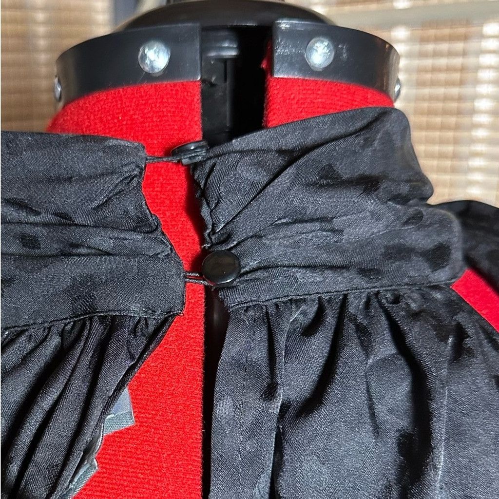Worthington Worthington Black Jacquard Sleeveless Blouse Size 4XL / US 24-26 - 7 Thumbnail