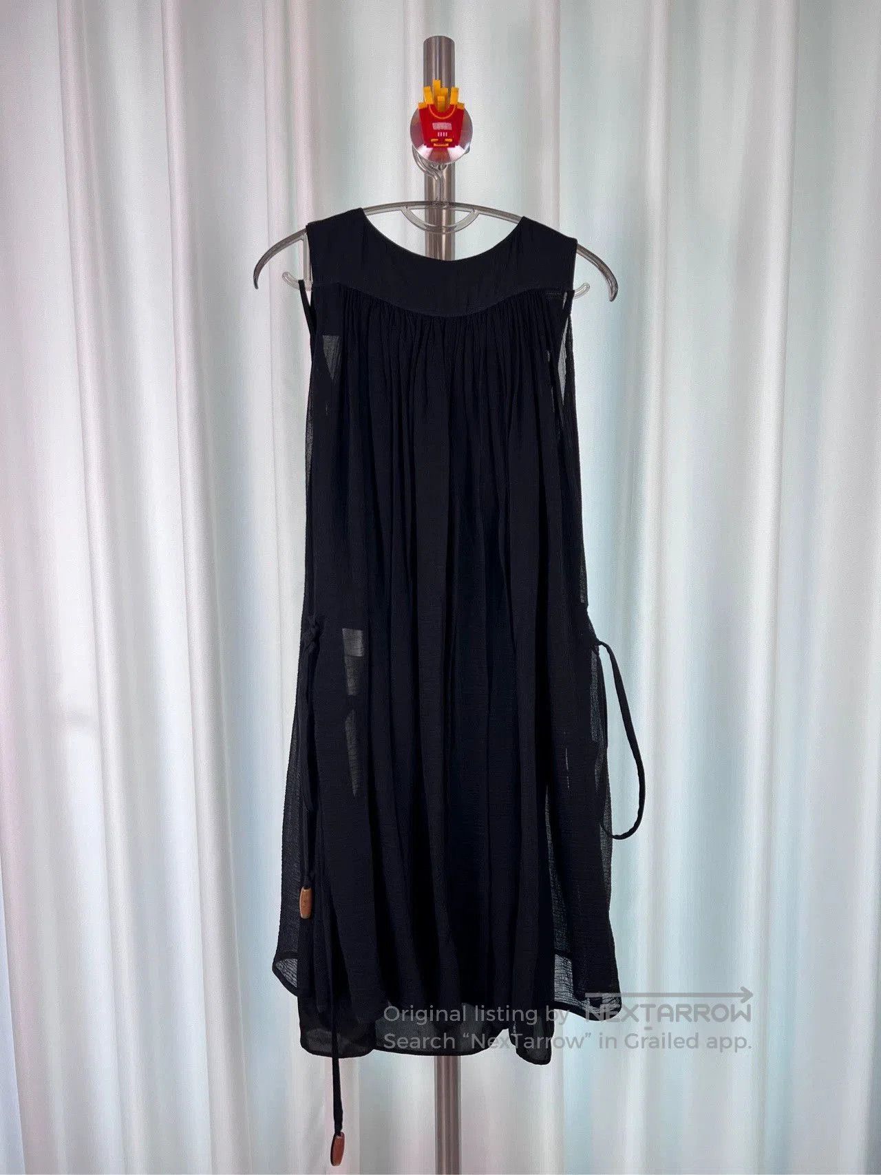 Loewe black silk summer dress by loewe. Size US 40 / EU 56 - 2 Thumbnail