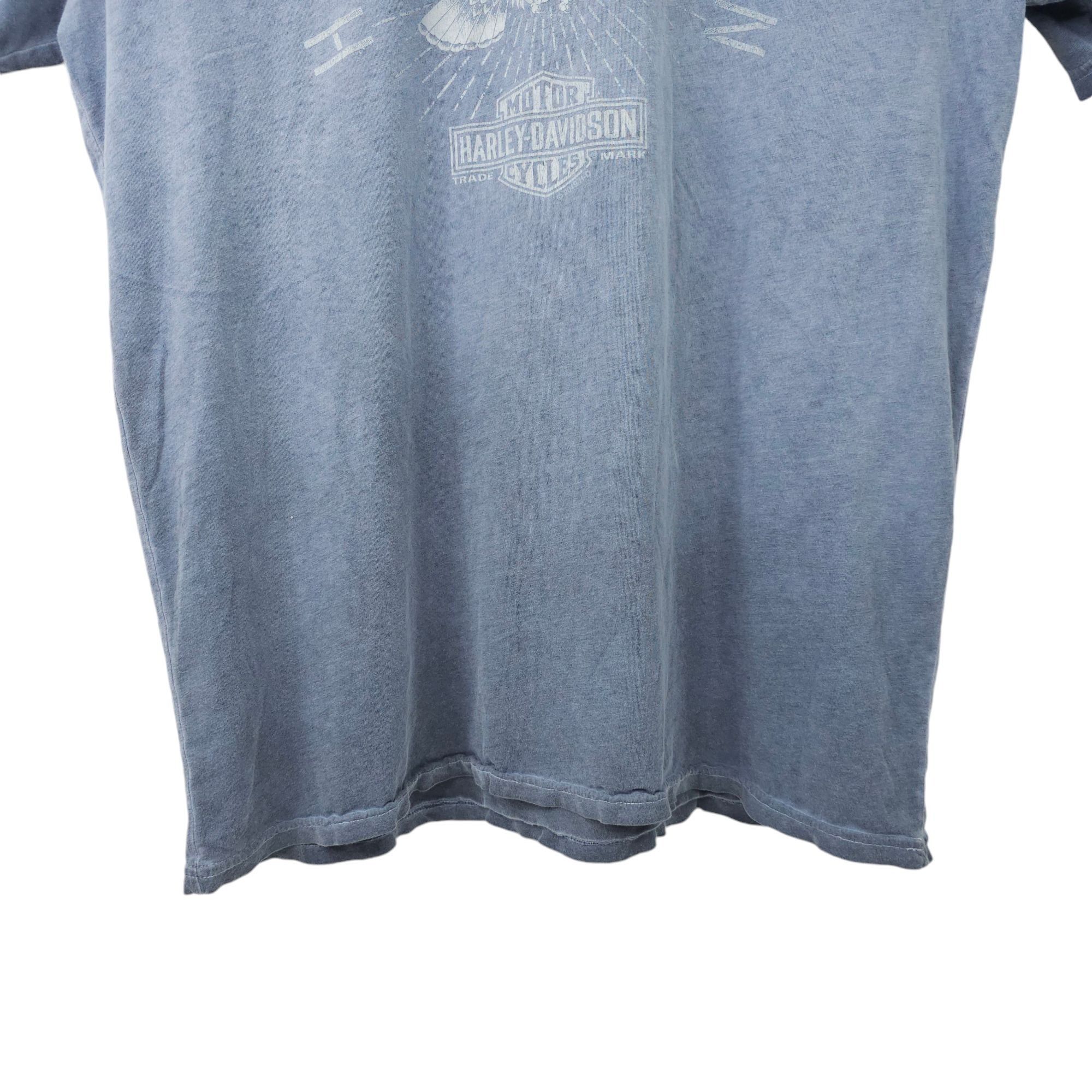 Harley Davidson Harley Davidson T Shirt Mens XL Double Sided Light Gray Size US XL / EU 56 / 4 - 15 Thumbnail