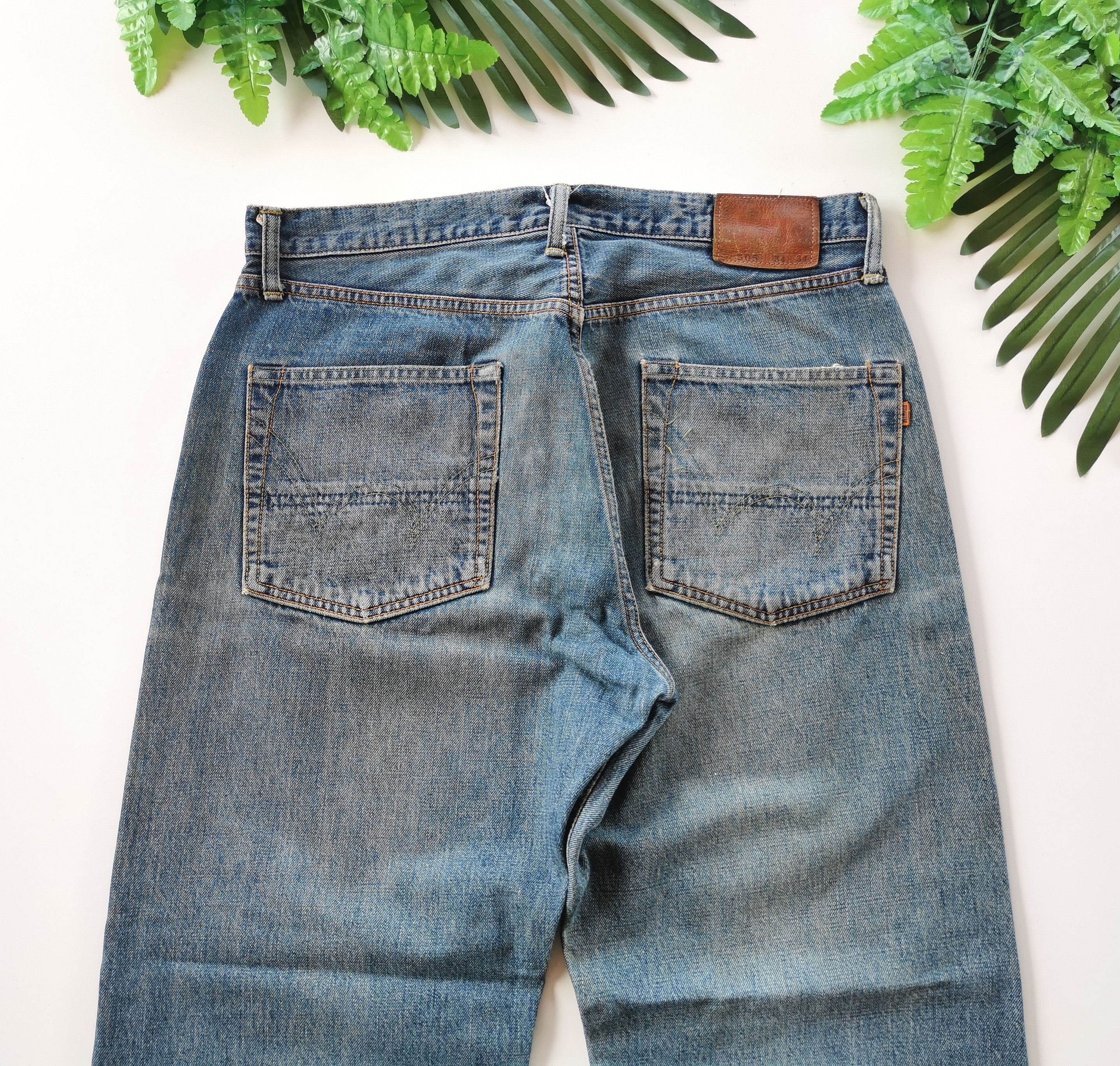 Edwin Avant Garde Edwin 505 Selvedge Baggy Jeans Size US 34 / EU 50 - 6 Thumbnail